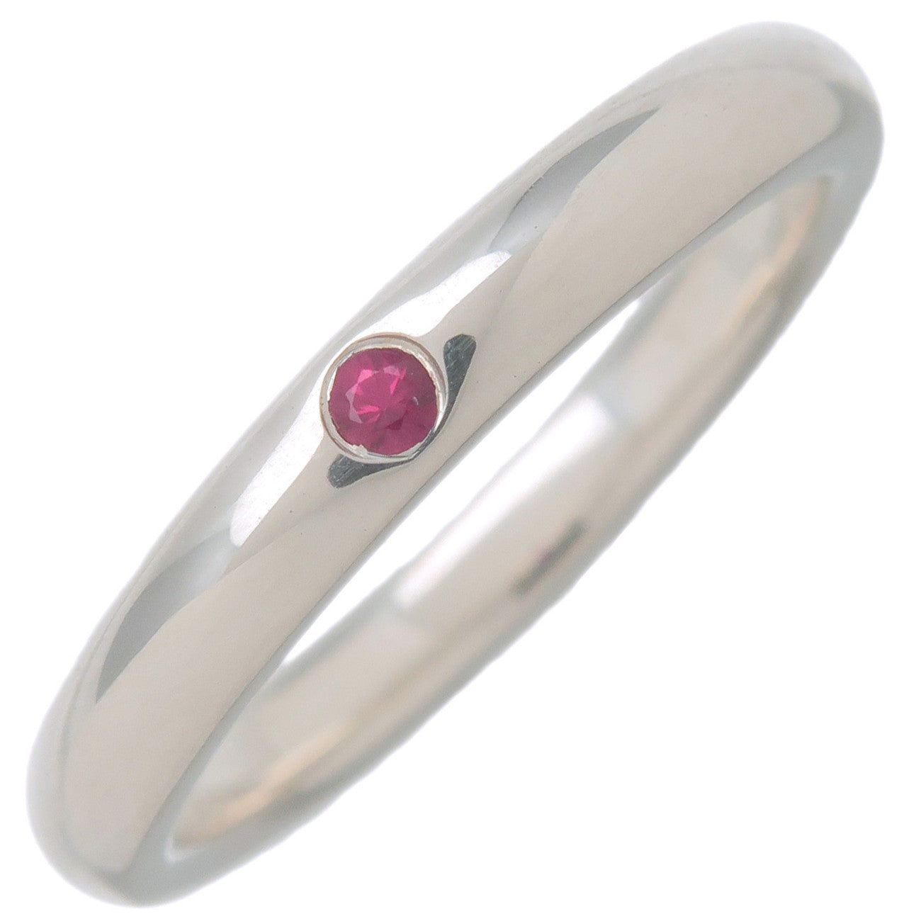 Tiffany&Co.-Stacking-Band-Ring-1P-Ruby-SV925-Silver-US5-EU49