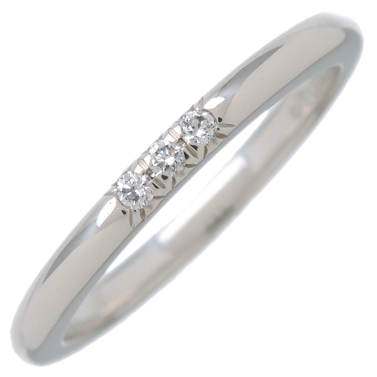 Tiffany&Co.-Classic-Band-3P-Diamond-Ring-Platinum-US4.5-EU47.5