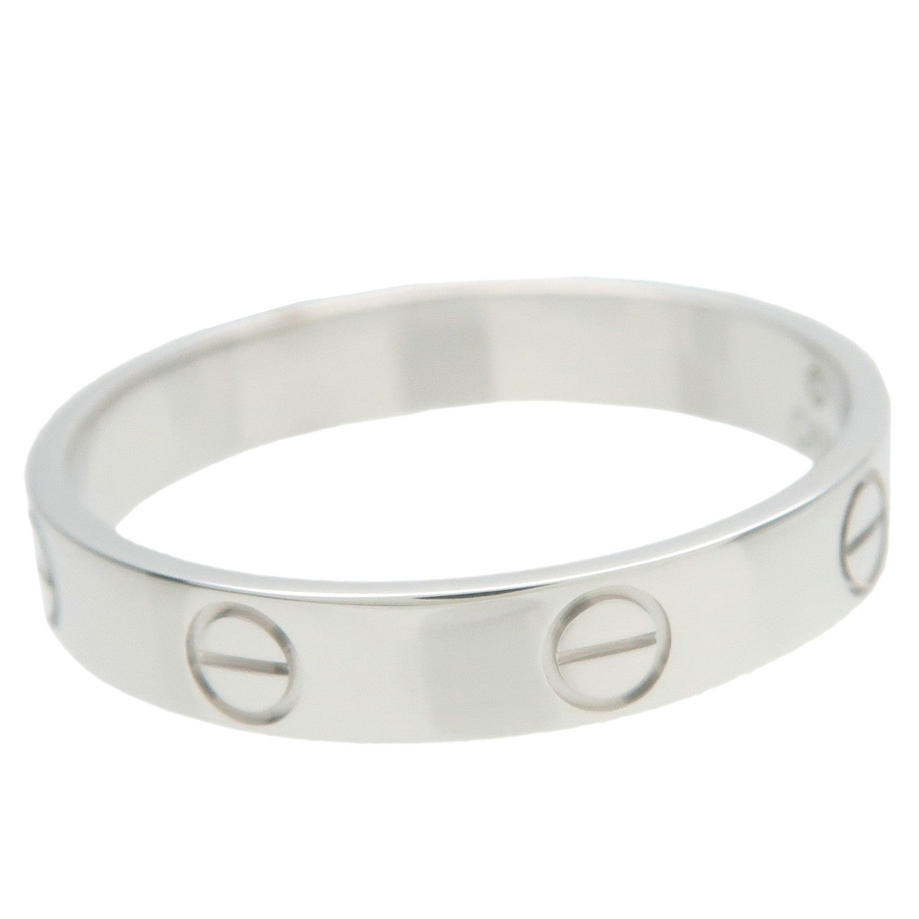 Cartier Mini Love Ring #58 US8.5 EU58.5 HK19 K18WG White Gold