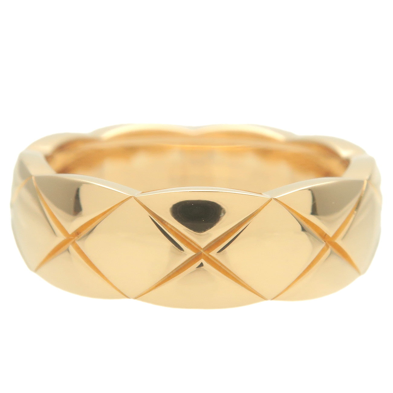 CHANEL Coco Crush Ring Medium K18 Yellow Gold #57 US8-8.5 EU57