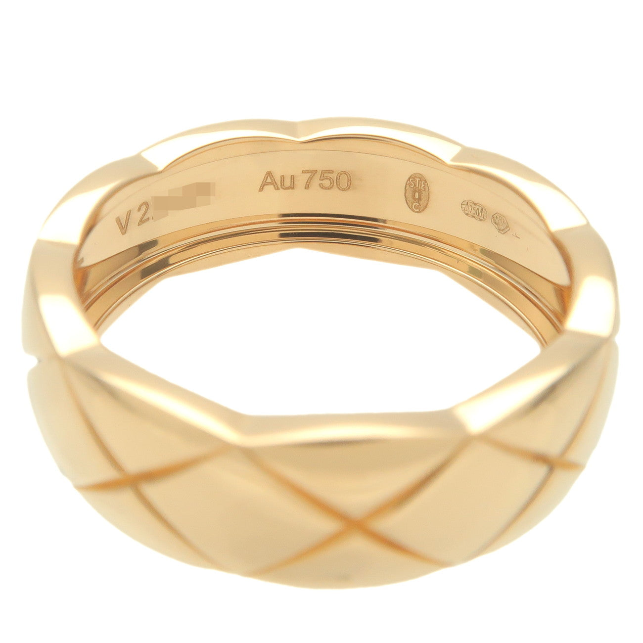 CHANEL Coco Crush Ring Medium K18 Yellow Gold #57 US8-8.5 EU57