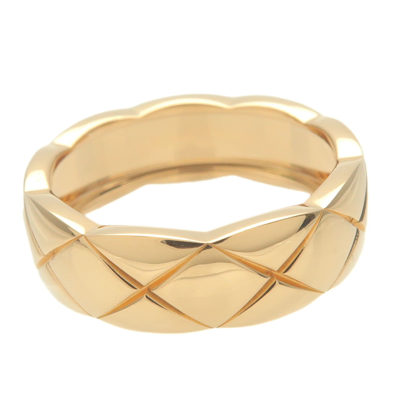 CHANEL Coco Crush Ring Medium K18 Yellow Gold #57 US8-8.5 EU57