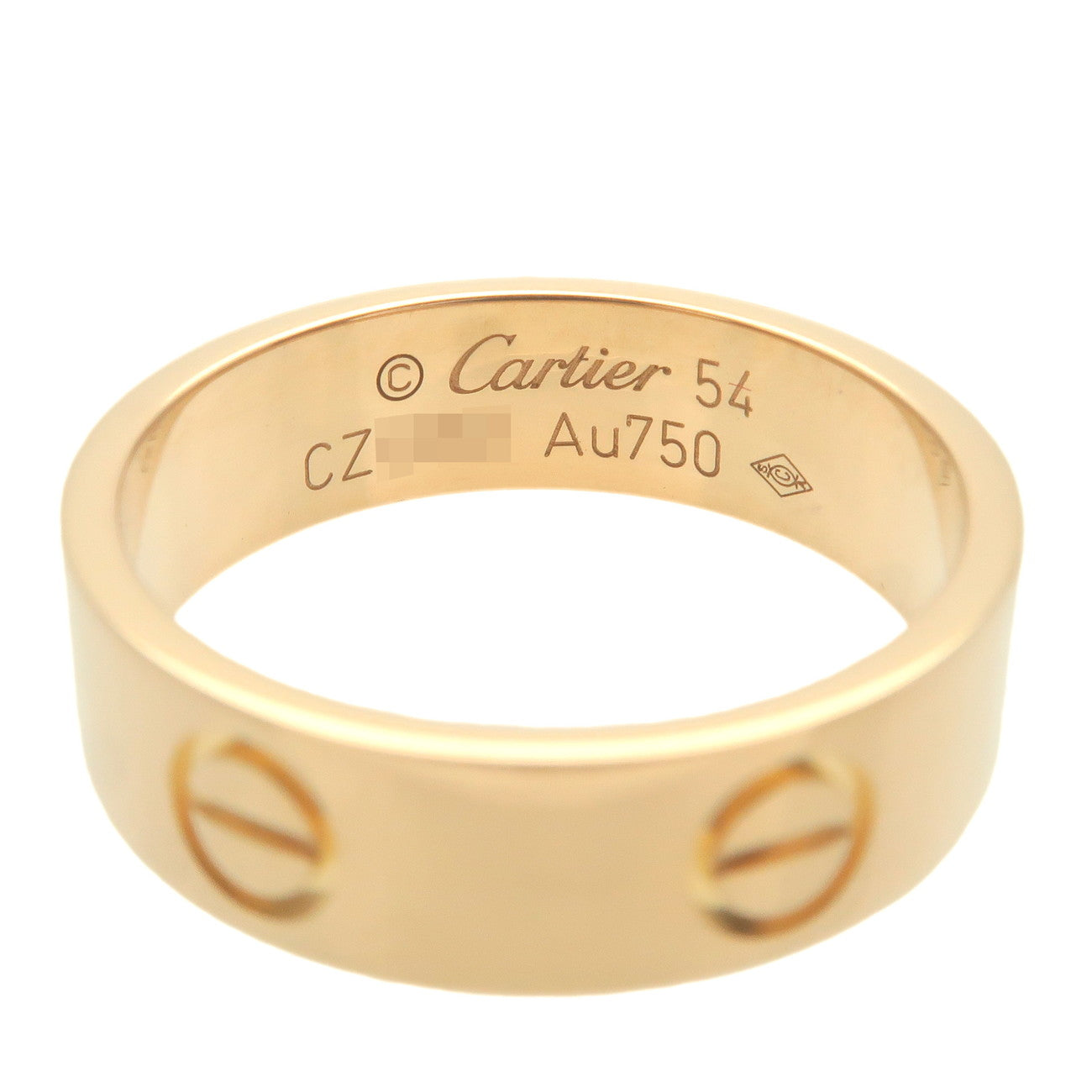 Cartier Love Ring K18YG 750YG Yellow Gold #54 US7 EU54 HK15.5