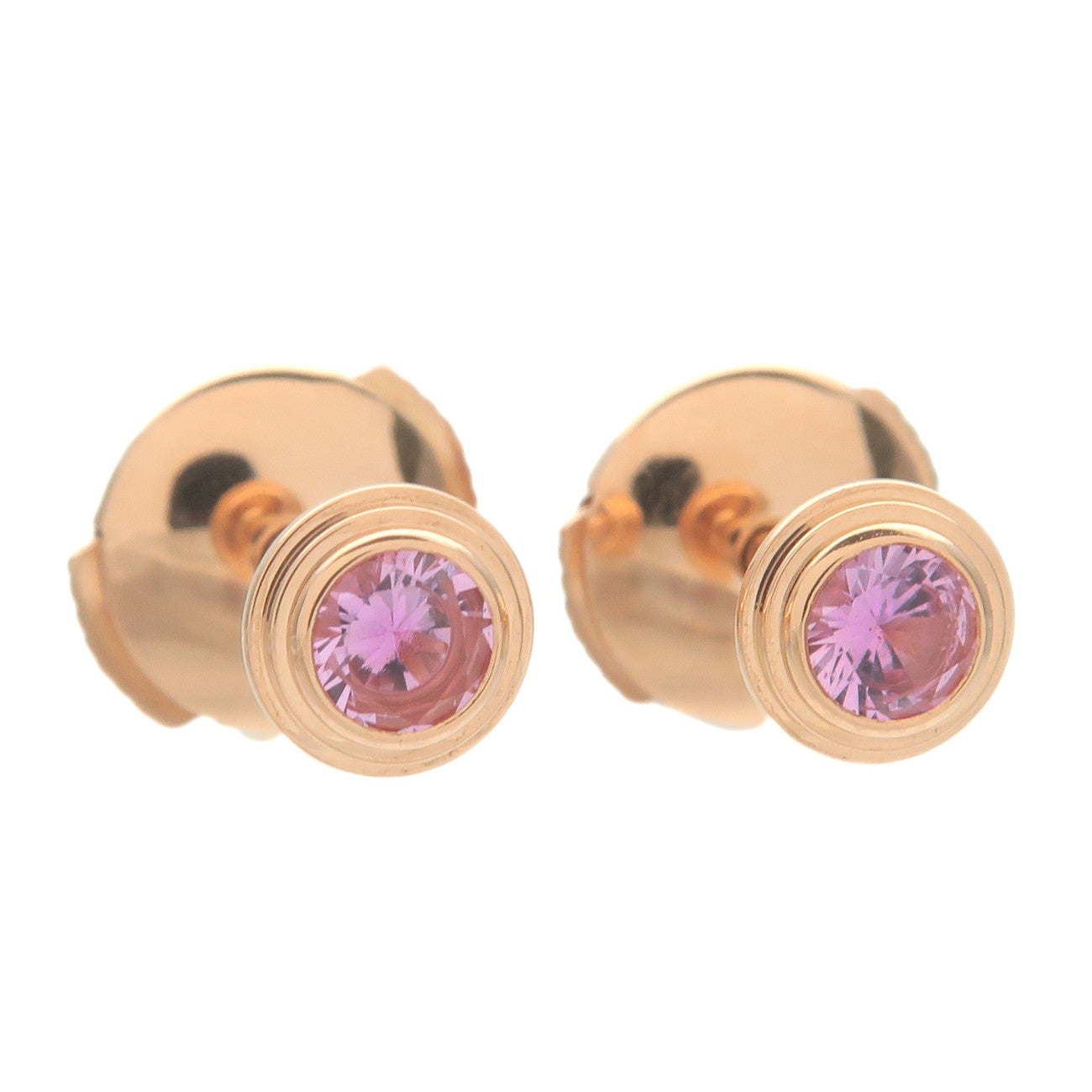 Cartier Saphir Leger de Cartier Pink Sapphire Earrings SM 0.09ct