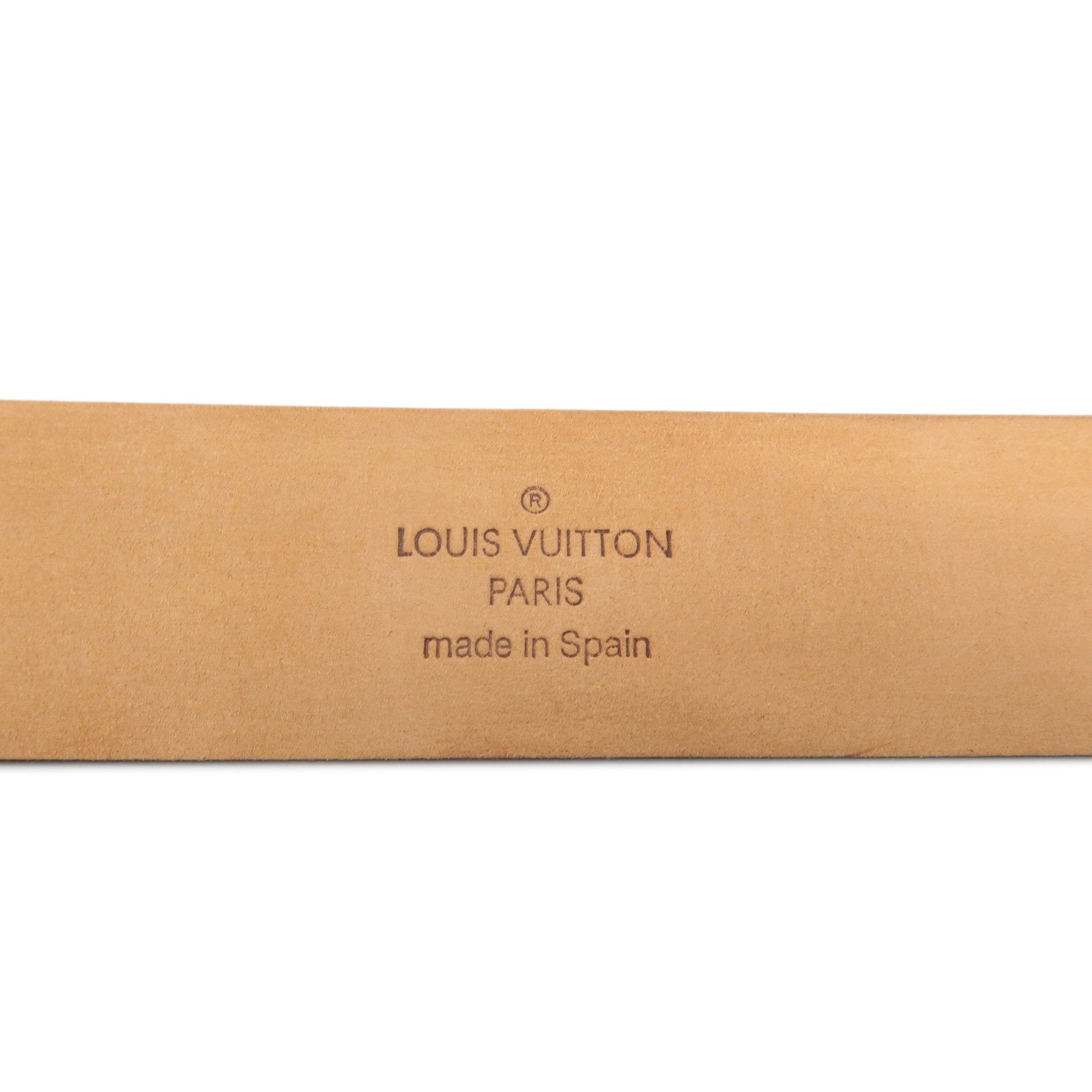 Louis Vuitton Monogram Saint tulle Carre Belt 85/34 Brown M6801