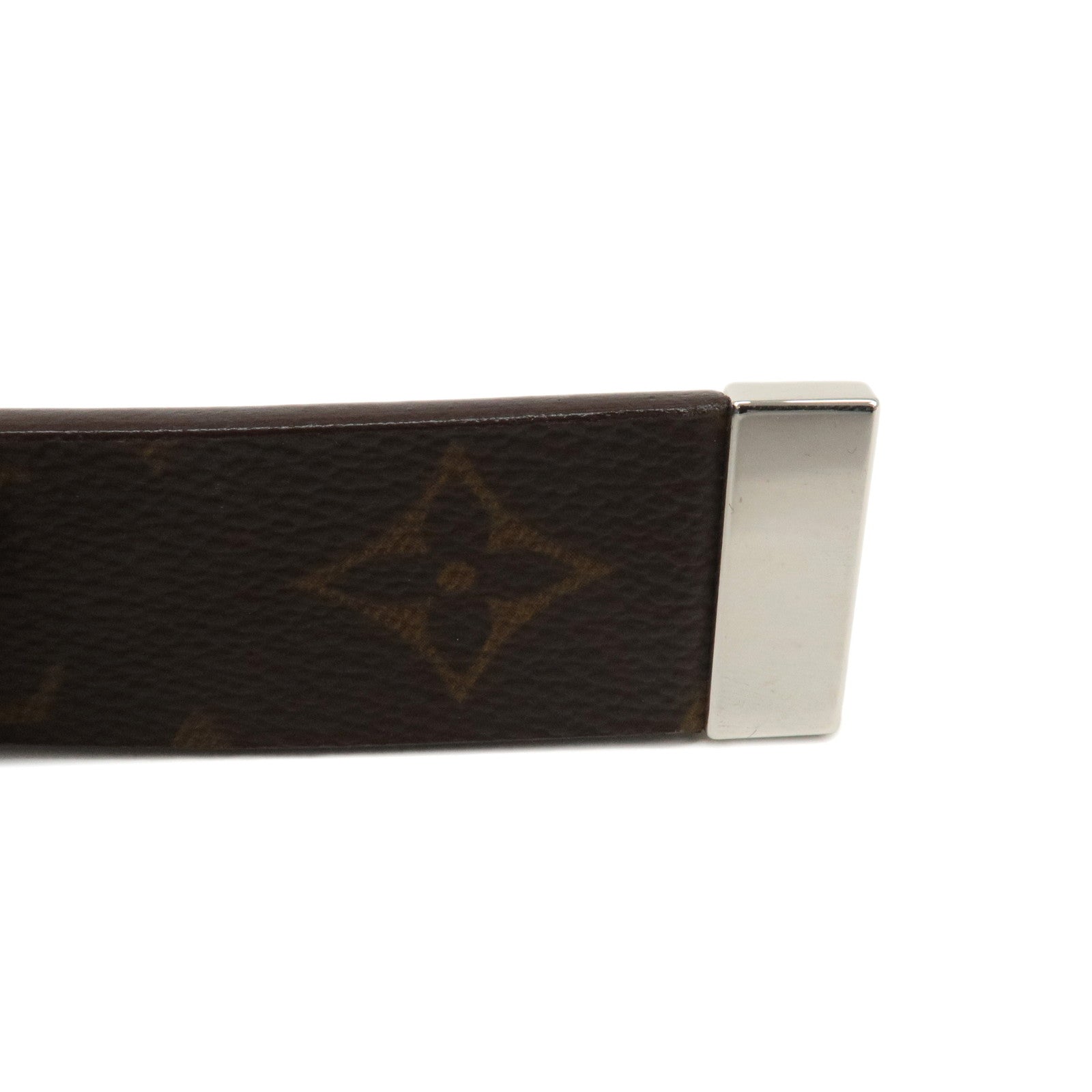 Louis Vuitton Monogram Saint tulle Carre Belt 85/34 Brown M6801