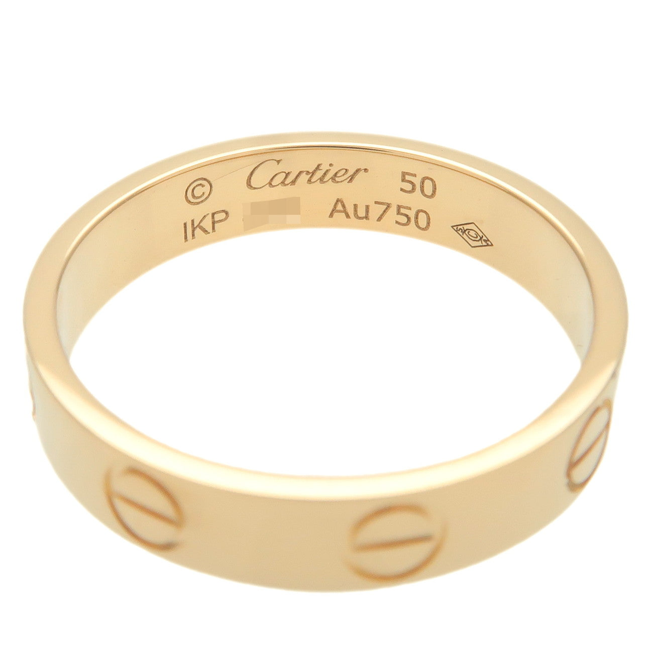 Cartier Mini Love Ring K18YG 750YG Yellow Gold #50 US5-5.5 EU50