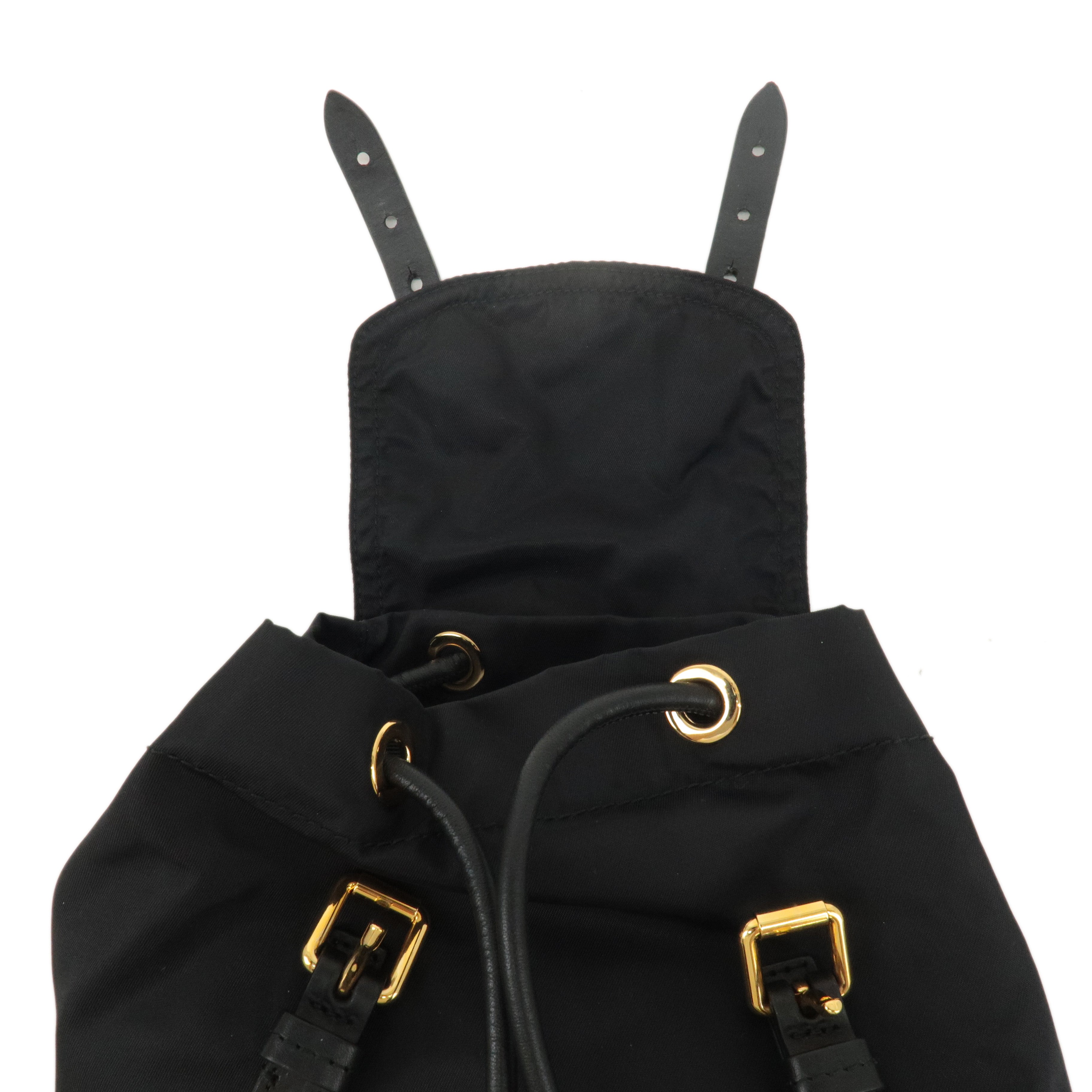 BURBERRY Nylon Leather Back Pack Ruck Sack Black