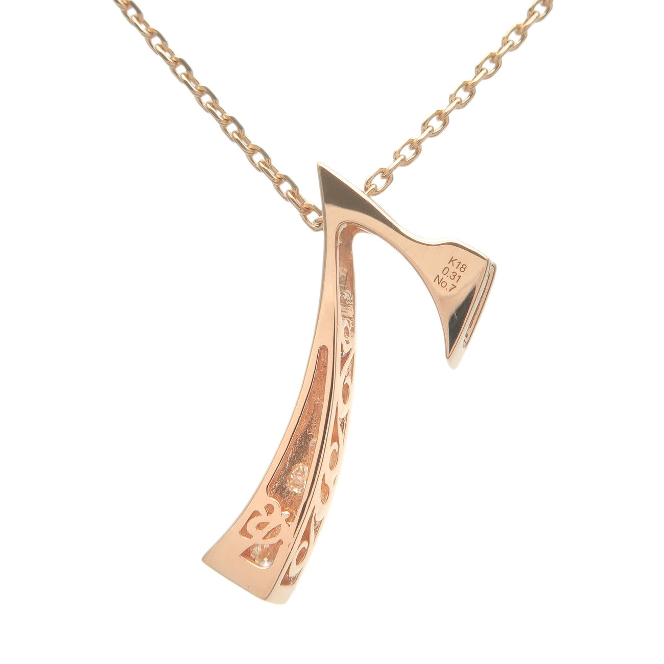 NOMBRE Diamond Necklace No.7 0.31ct K18 750PG Rose Gold