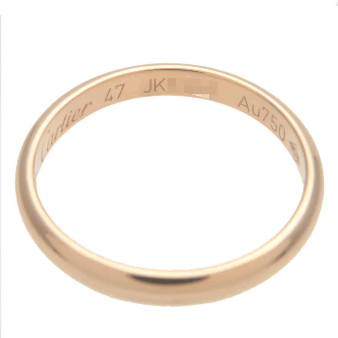 Cartier Wedding Ring K18PG 750PG Rose Gold #47 US4-4.5 EU51