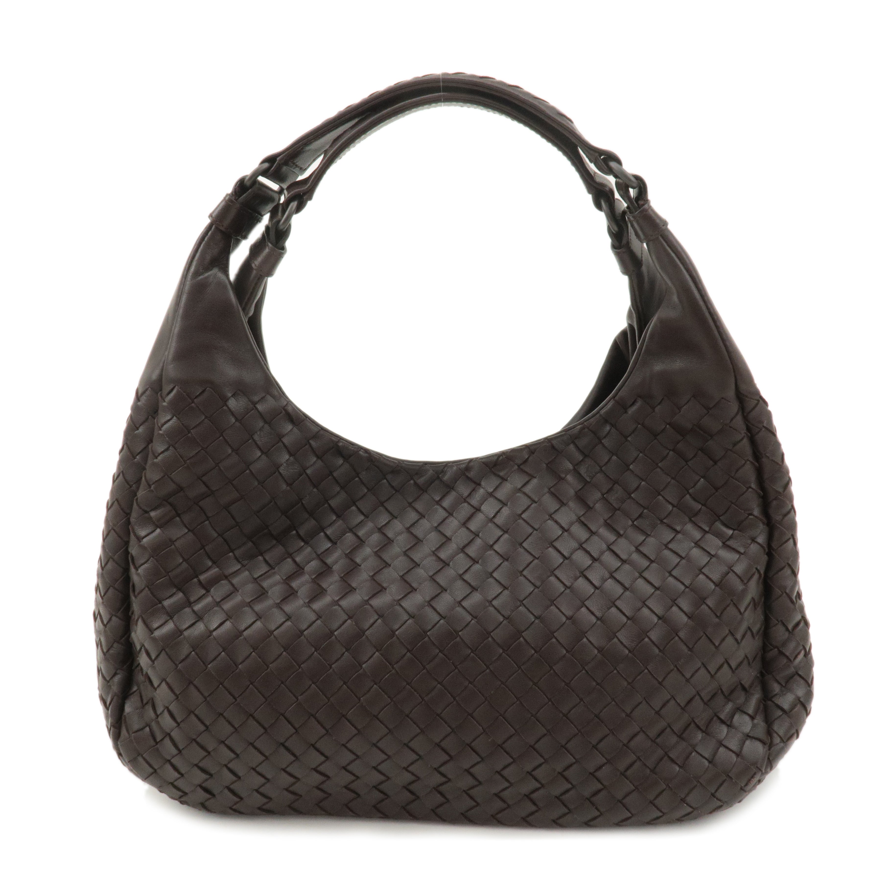 BOTTEGA VENETA Intrecciato Campana Shoulder Bag 125787 Brown