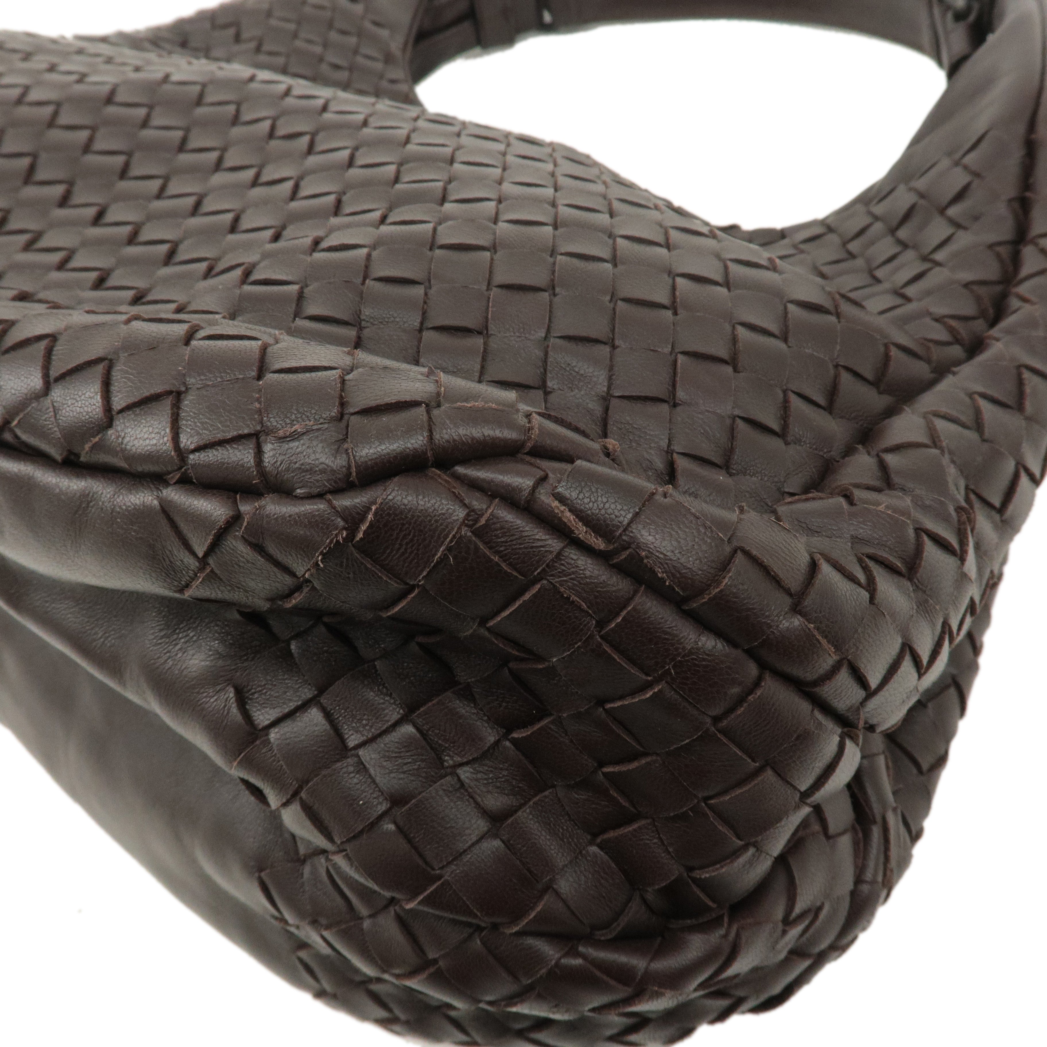 BOTTEGA VENETA Intrecciato Campana Shoulder Bag 125787 Brown