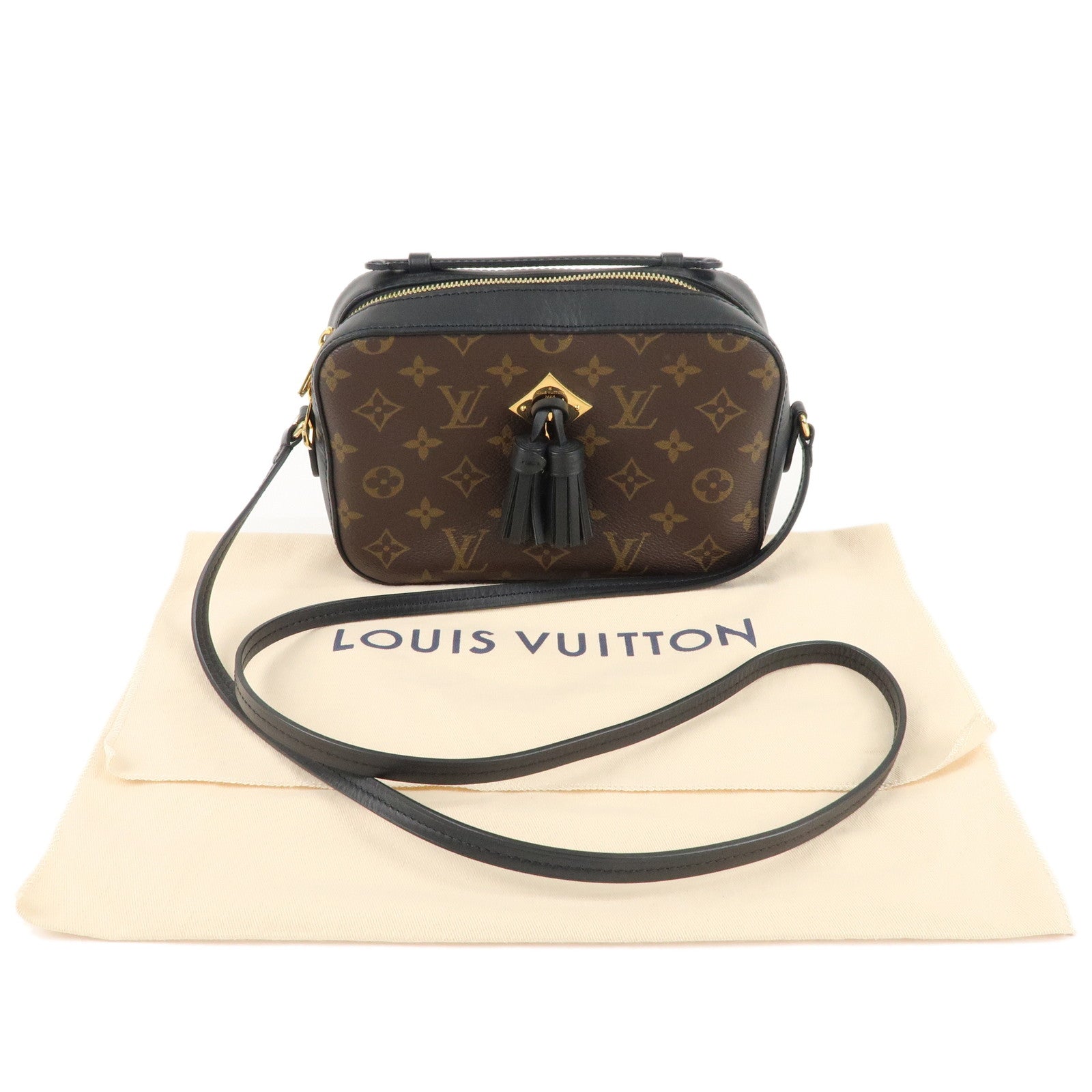 Louis Vuitton Monogram Saintonge Shoulder Bag Noir M43555