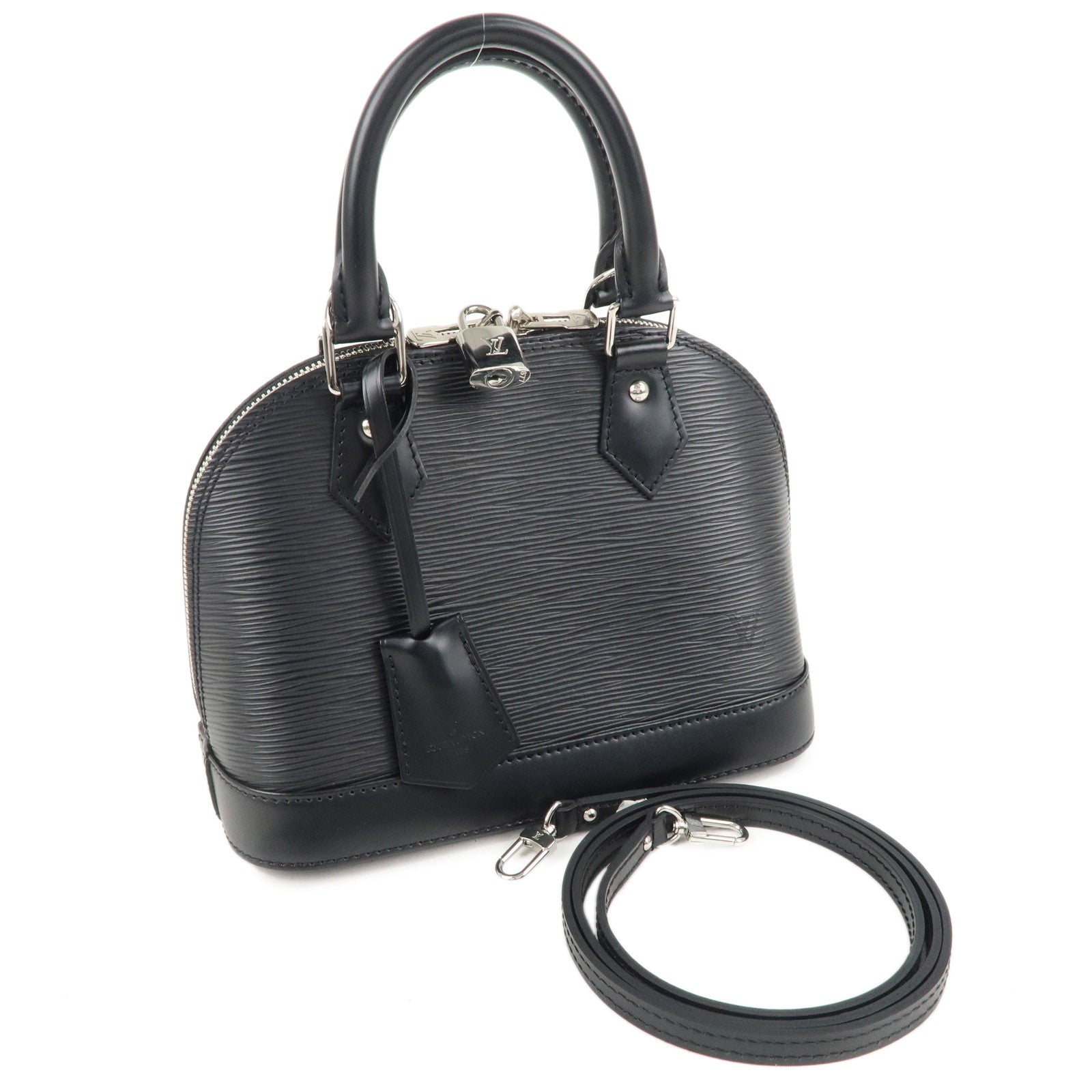 Louis Vuitton Epi Alma BB 2WAY Shoulder Bag Noir Black M40862