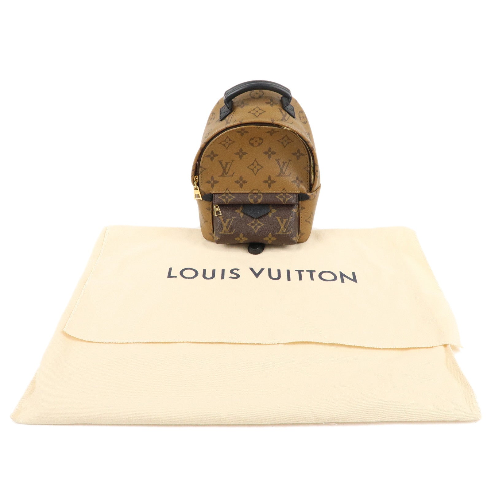 Louis Vuitton Monogram Reverse Palm Springs Mini Back Pack M44872