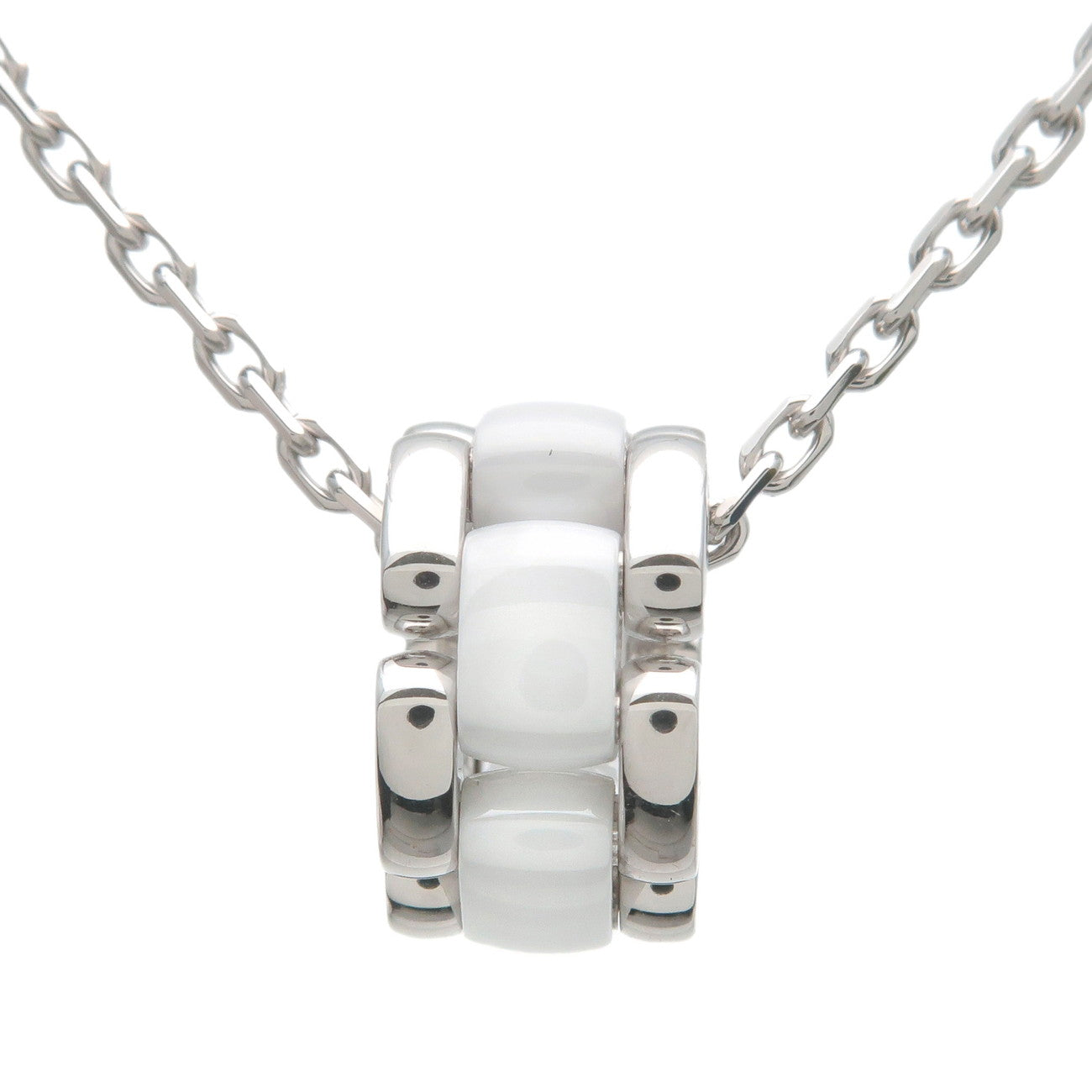 CHANEL Ultra Collection Necklace Ceramic 750WG White Gold