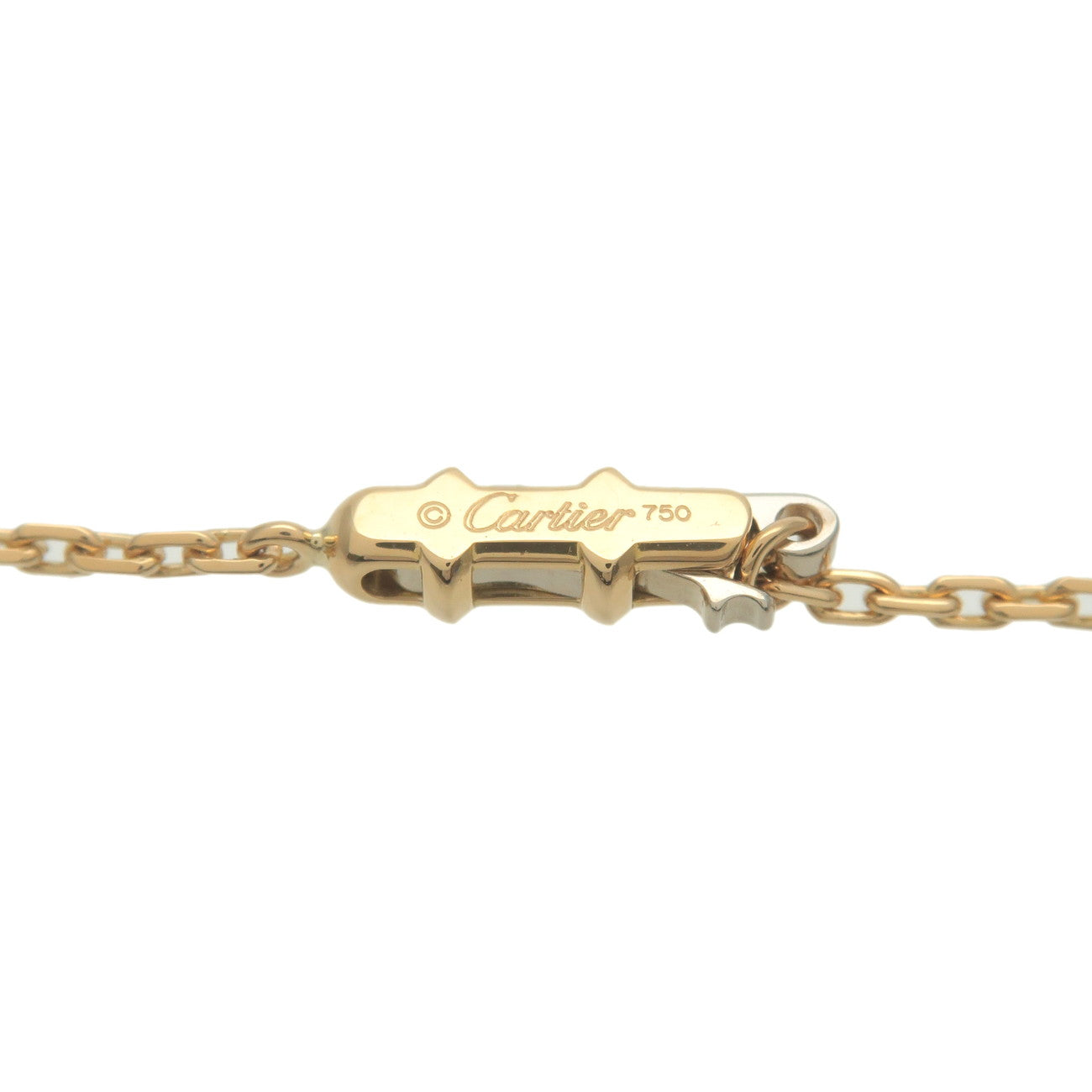 Cartier Link Slave Chain Necklace K18YG 750YG Yellow Gold