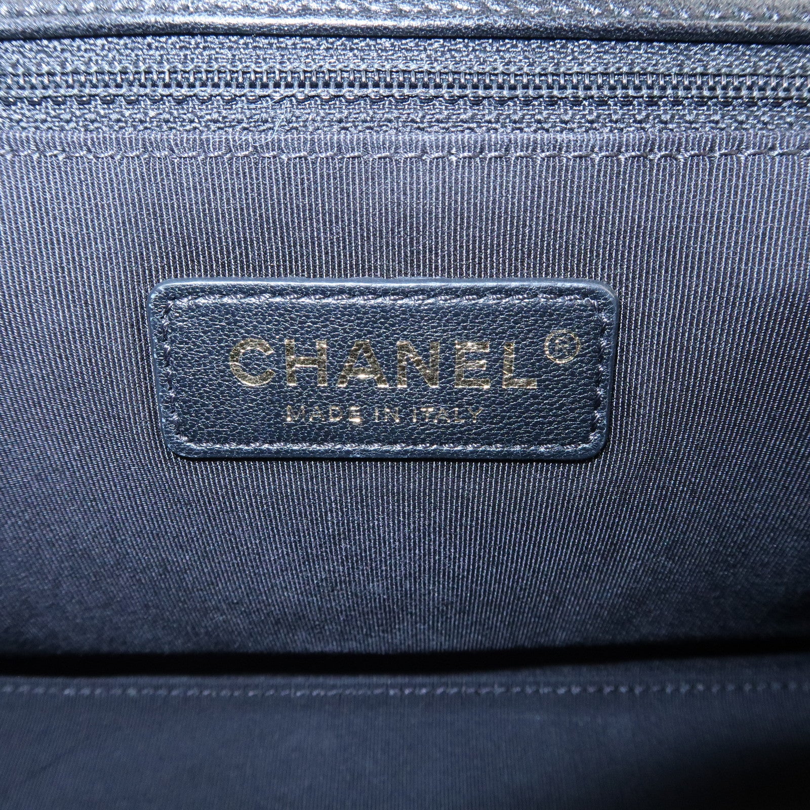 CHANEL V-Stitch Lamb Skin 2Way Chain Shoulder Bag Black