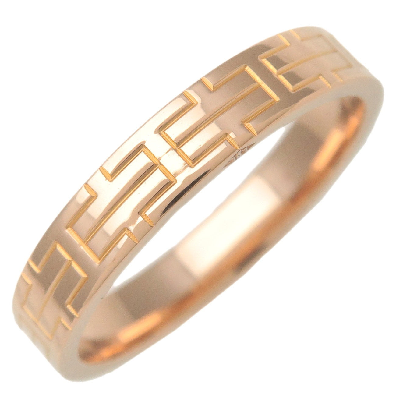 HERMES-Kilim-Ring-K18PG-750PG-Rose-Gold-#54-US7-EU53.5