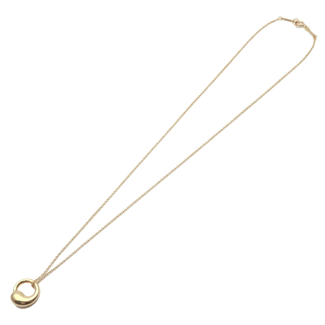 Tiffany&Co. Eternal Circle Necklace K18 750YG Yellow Gold