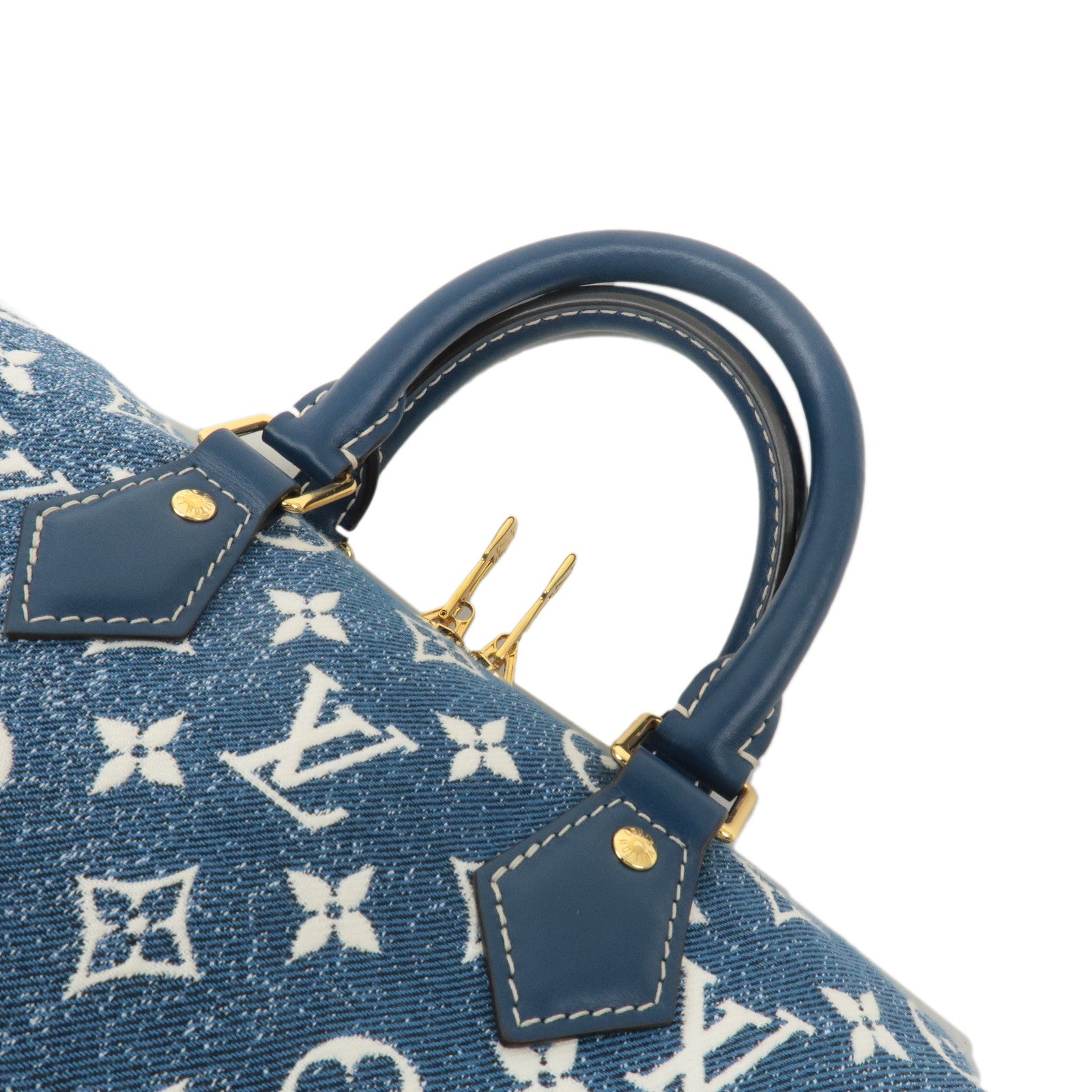 LOUIS VUITTON Monogram Denim Speedy Bandouliere 25 2Way Bag M59609