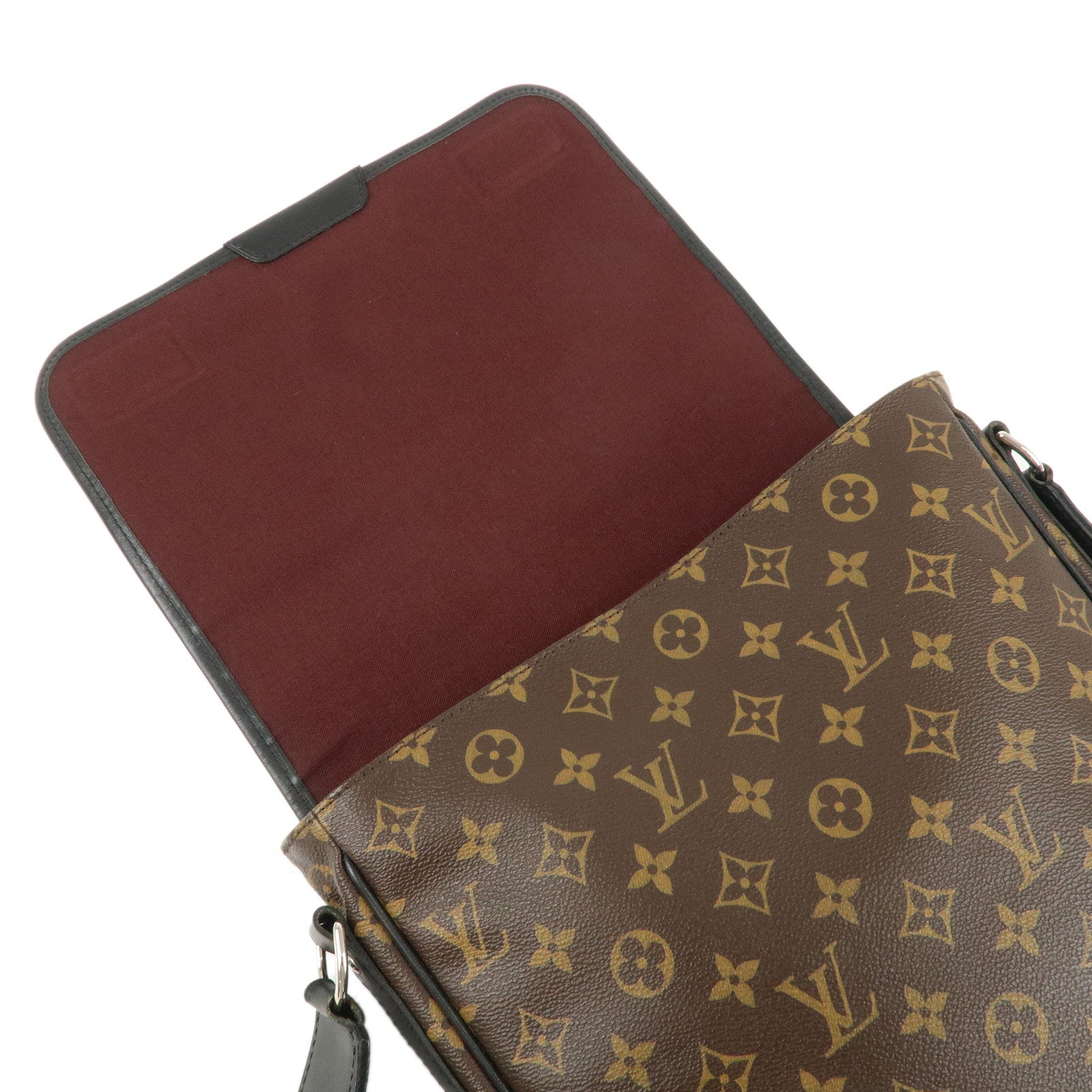 Louis Vuitton Monogram Macassar Bass MM Shoulder Bag M56715