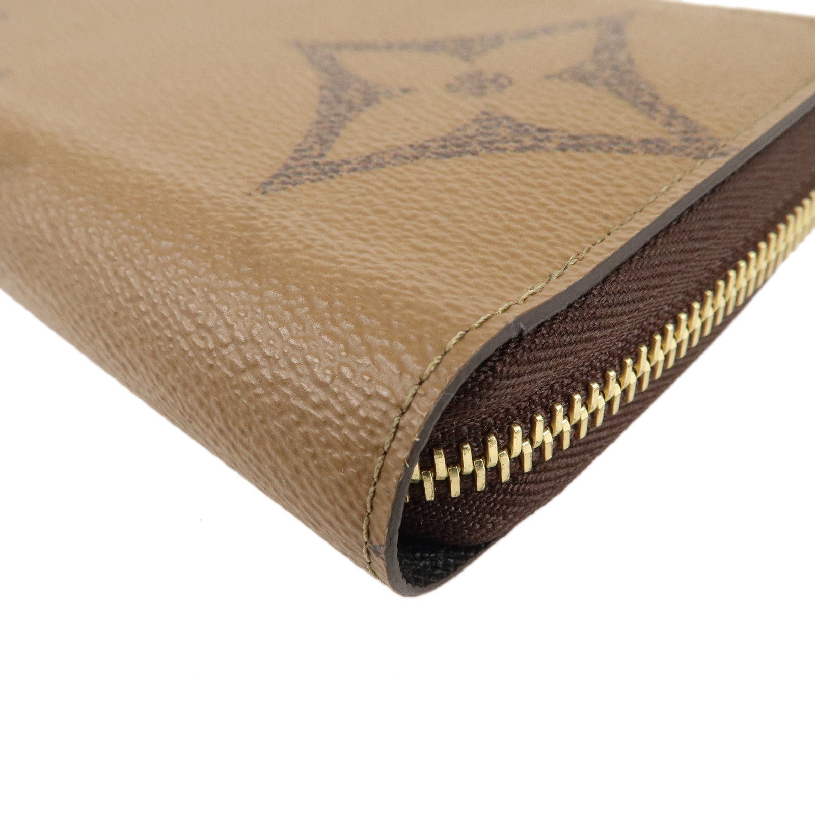 Louis Vuitton Giant Monogram Reverse Zippy Wallet M69353 Brown