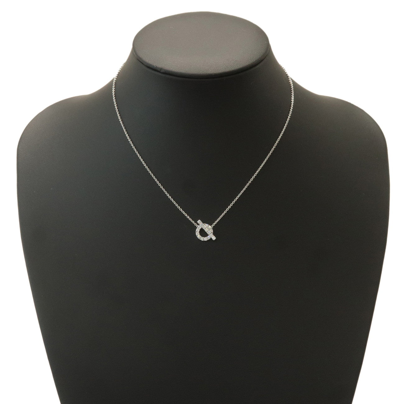 Hermes Finesse Diamond Necklace 0.46ct K18WG 750WG White Gold