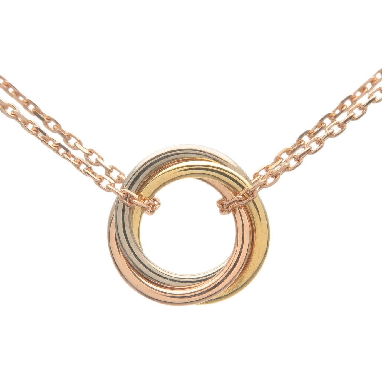 Cartier-Sweet-Trinity-Necklace-K18-750-Yellow/White/Rose-Gold