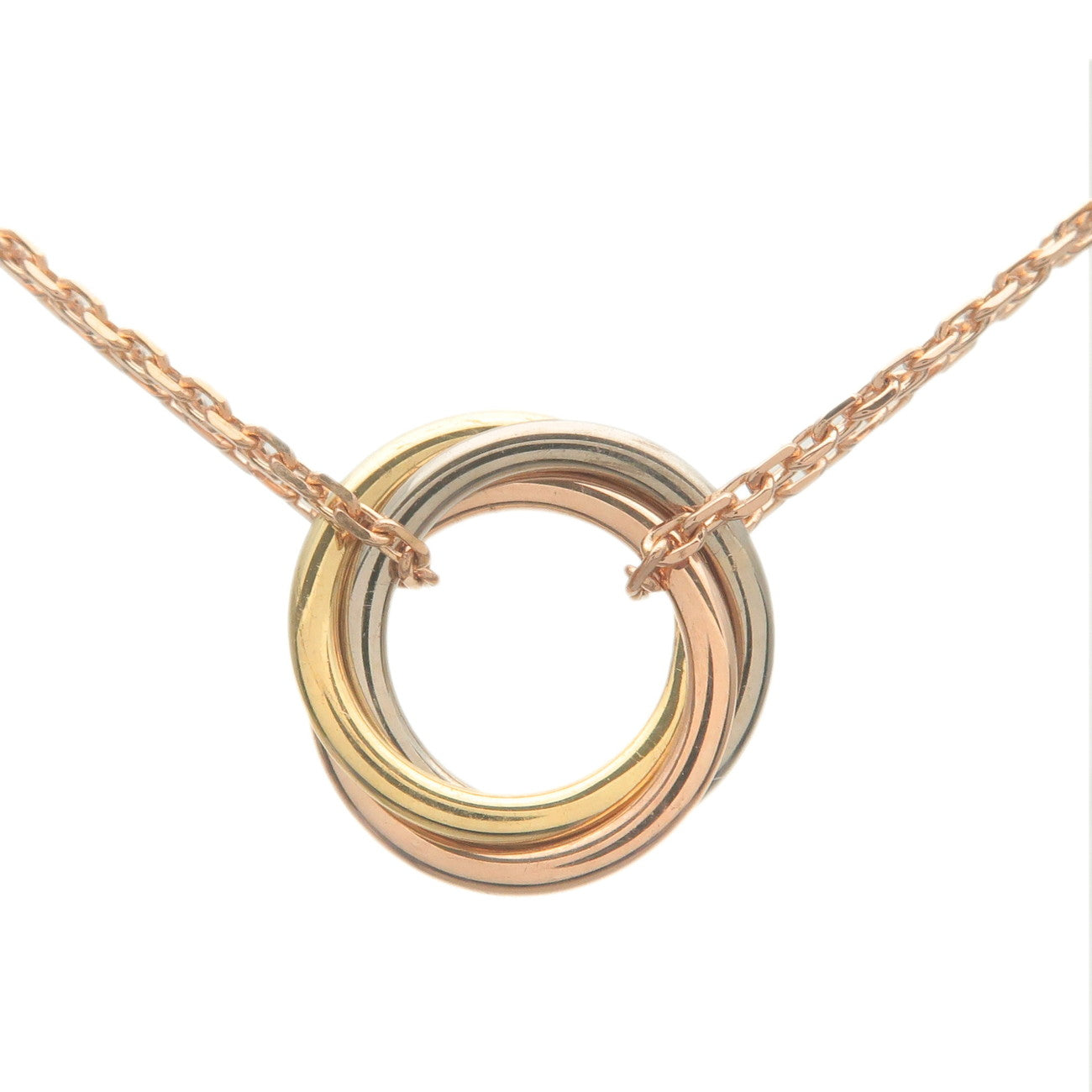 Cartier Sweet Trinity Necklace K18 750 Yellow/White/Rose Gold