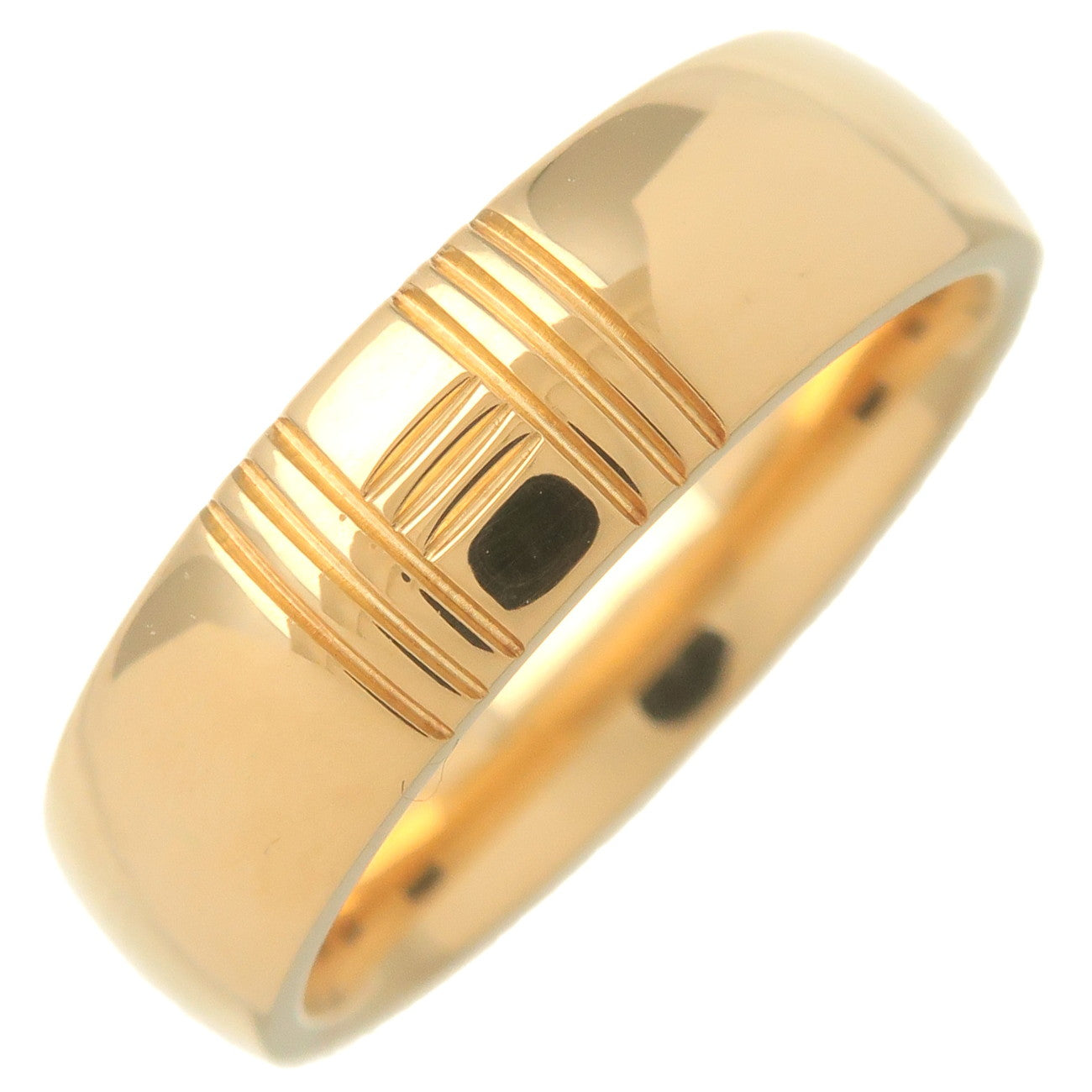 HERMES-Ariane-Kelly-Ring-K18YG-Yellow-Gold-#47-US4-4.5-EU47