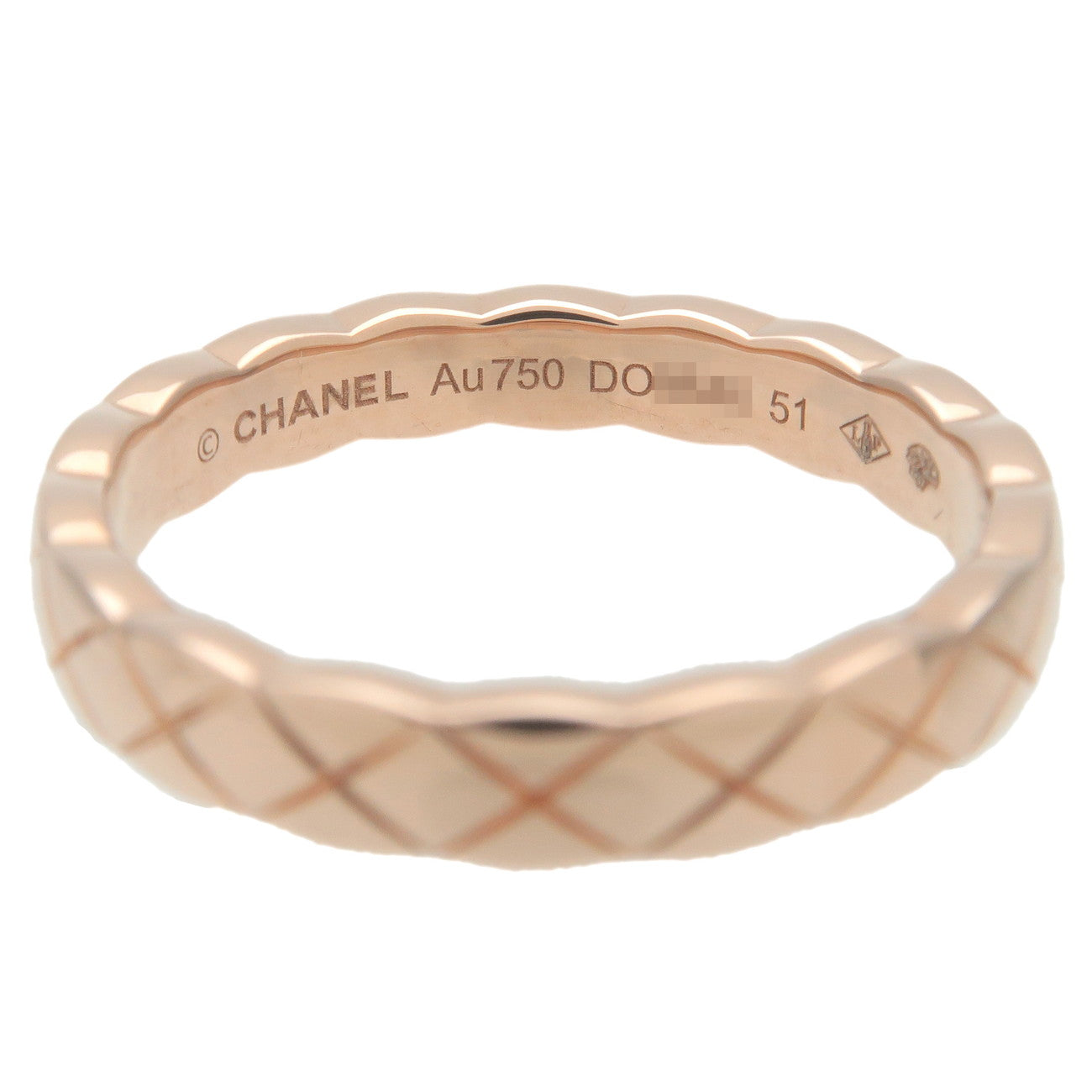 CHANEL COCO Crush Ring Mini K18PG 750PG Rose Gold #51 US5.5