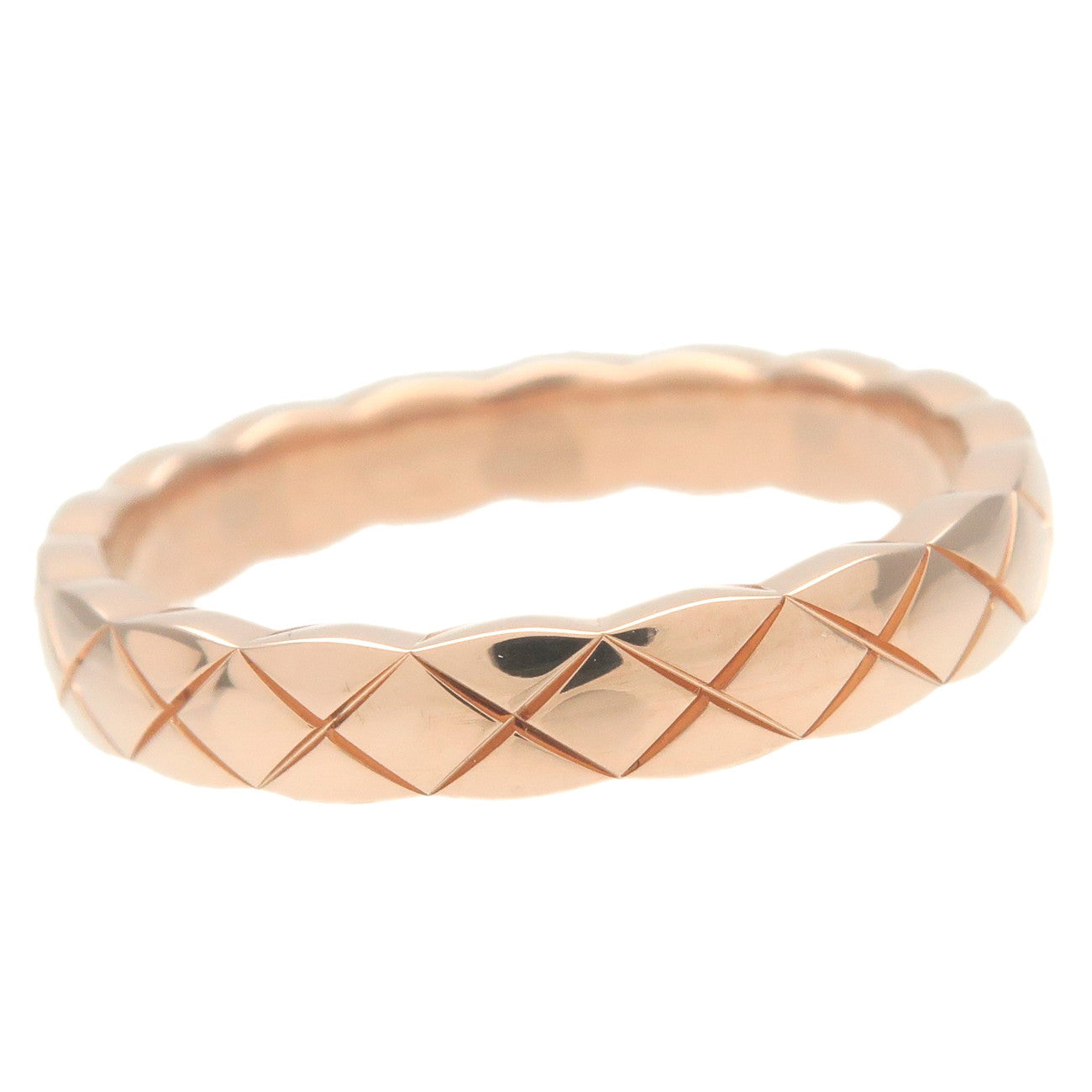 CHANEL COCO Crush Ring Mini K18PG 750PG Rose Gold #51 US5.5