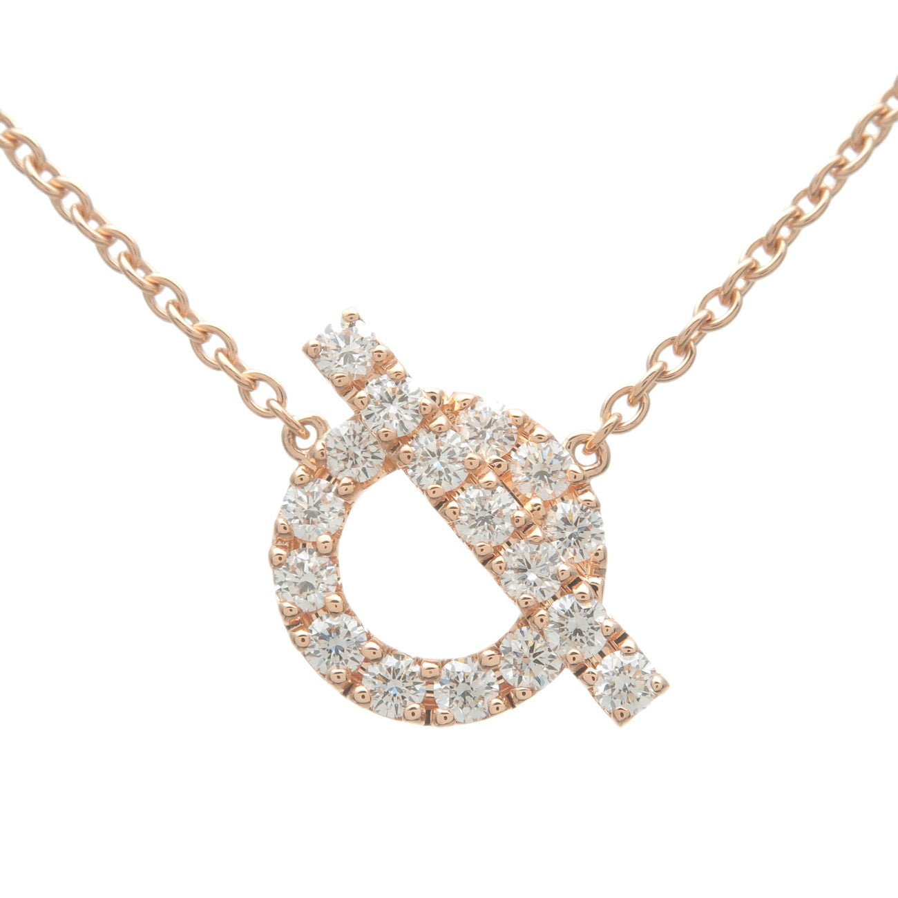 HERMES-Finesse-Necklace-Diamond-K18PG-750PG-Rose-Gold