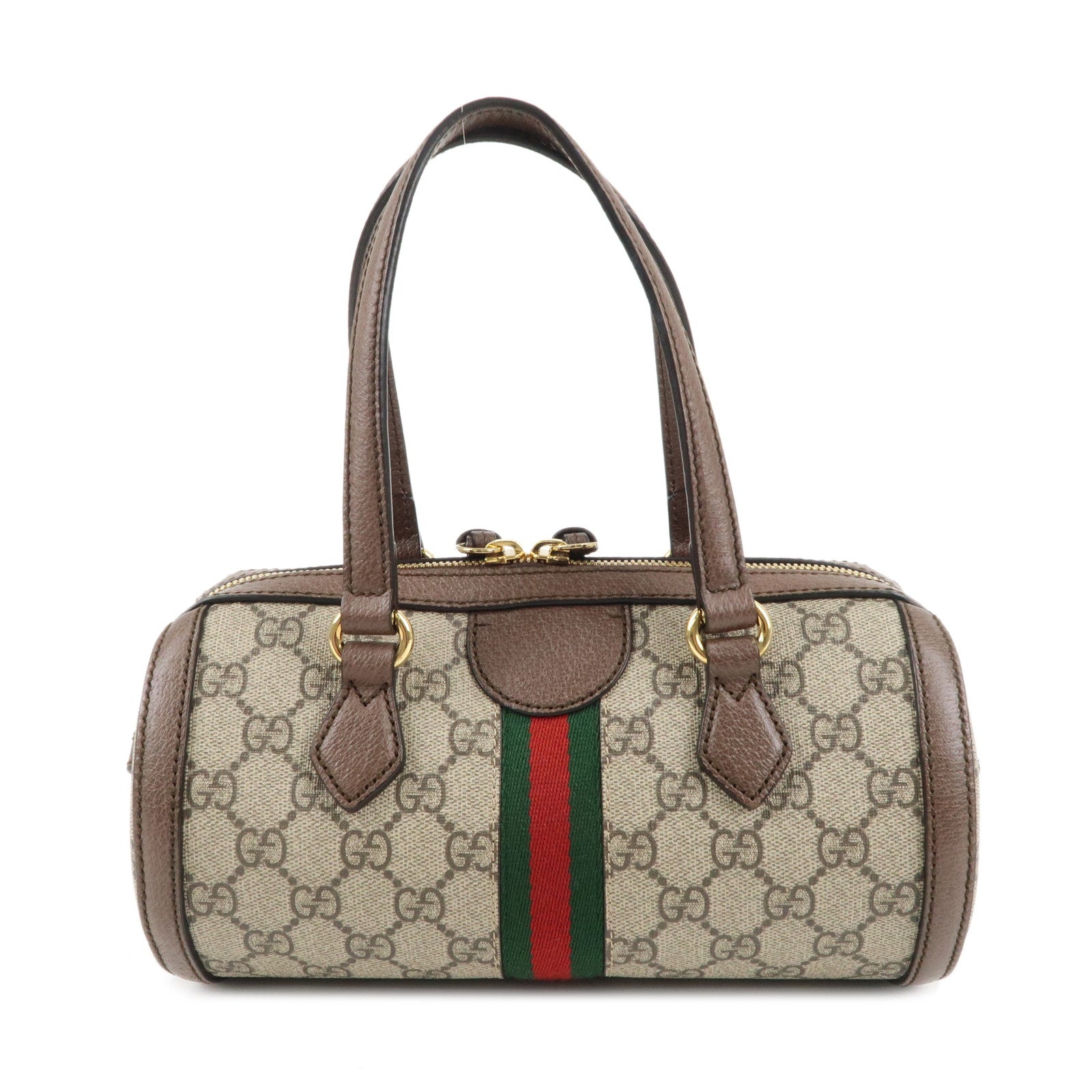 GUCCI Ophidia GG Supreme Leather 2Way Bag Mini Boston 602577