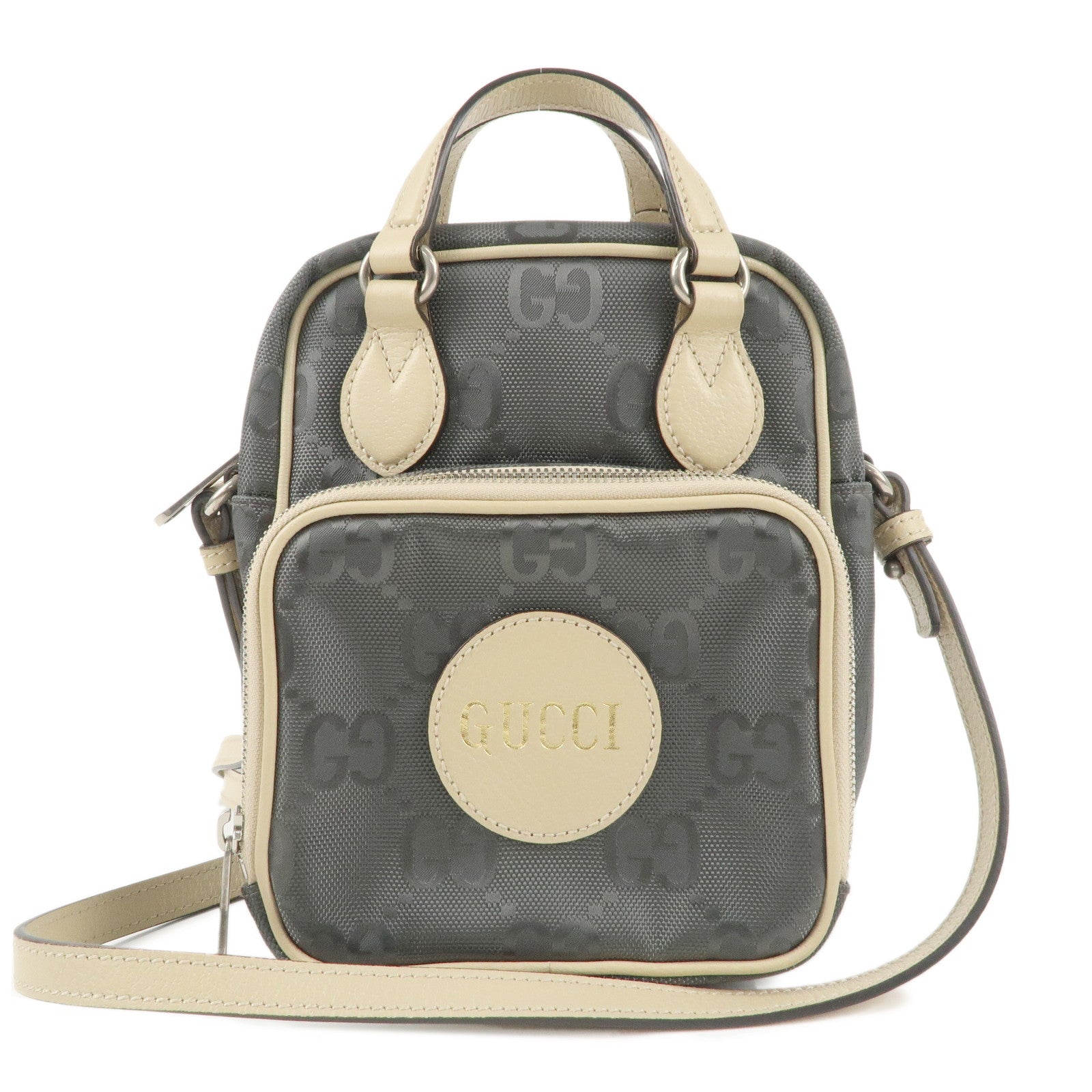 GUCCI-Off-The-Grid-GG-Nylon-Leather-2Way-Bag-Shoulder-Bag-625850