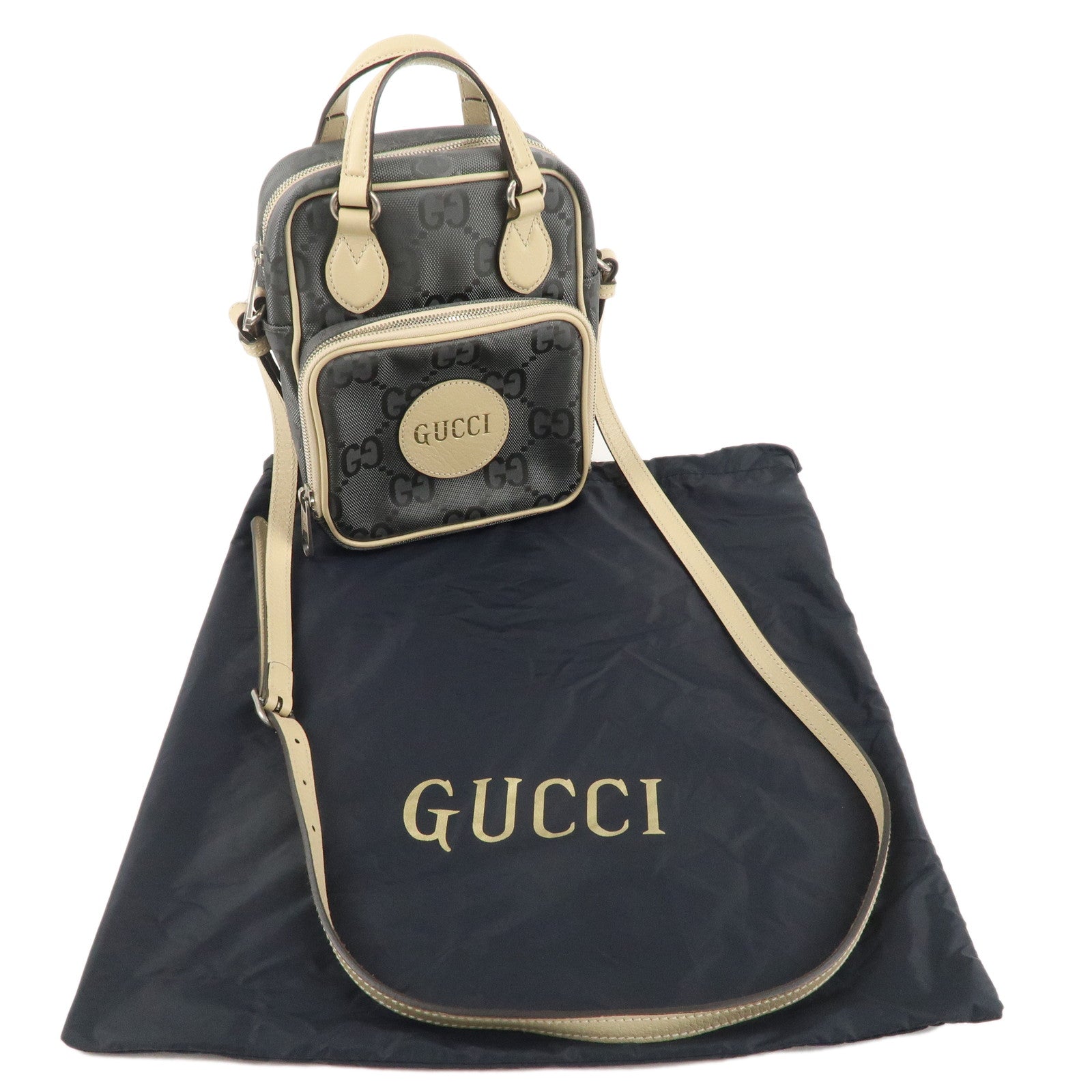 GUCCI Off The Grid GG Nylon Leather 2Way Bag Shoulder Bag 625850