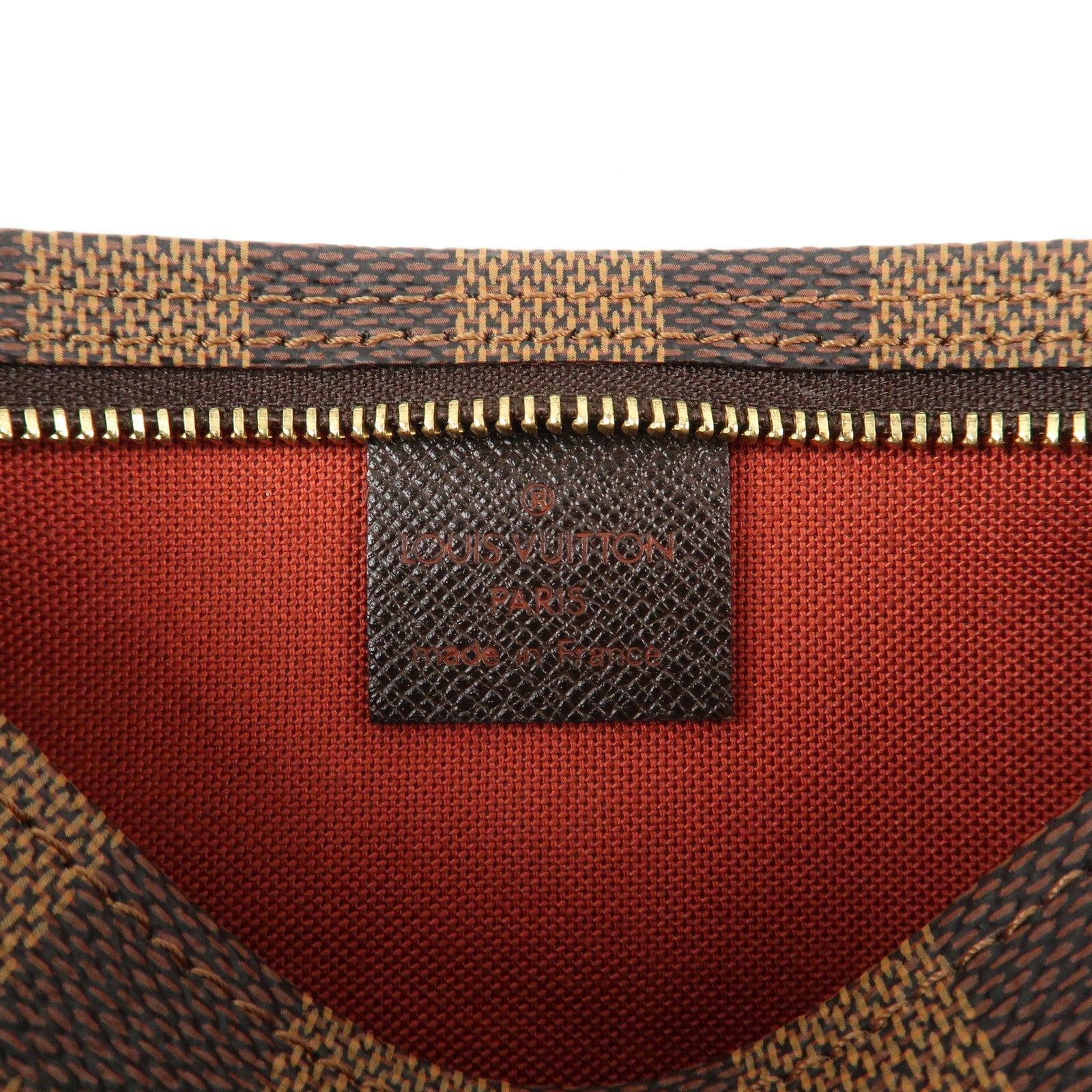 Louis Vuitton Damier Trousse Makeup Accessory Pouch Brown N51982