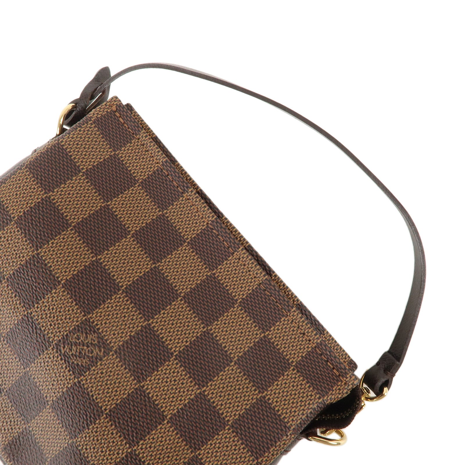 Louis Vuitton Damier Trousse Makeup Accessory Pouch Brown N51982