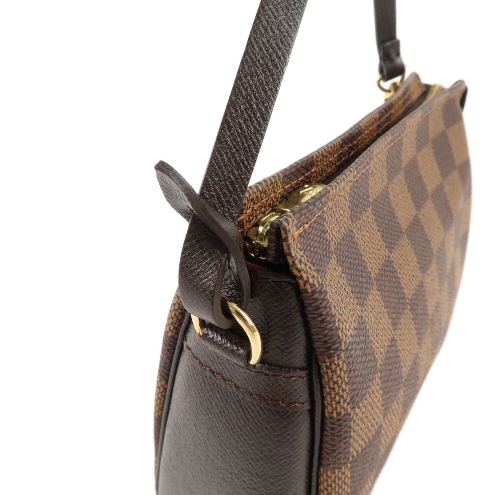 Louis Vuitton Damier Trousse Makeup Accessory Pouch Brown N51982