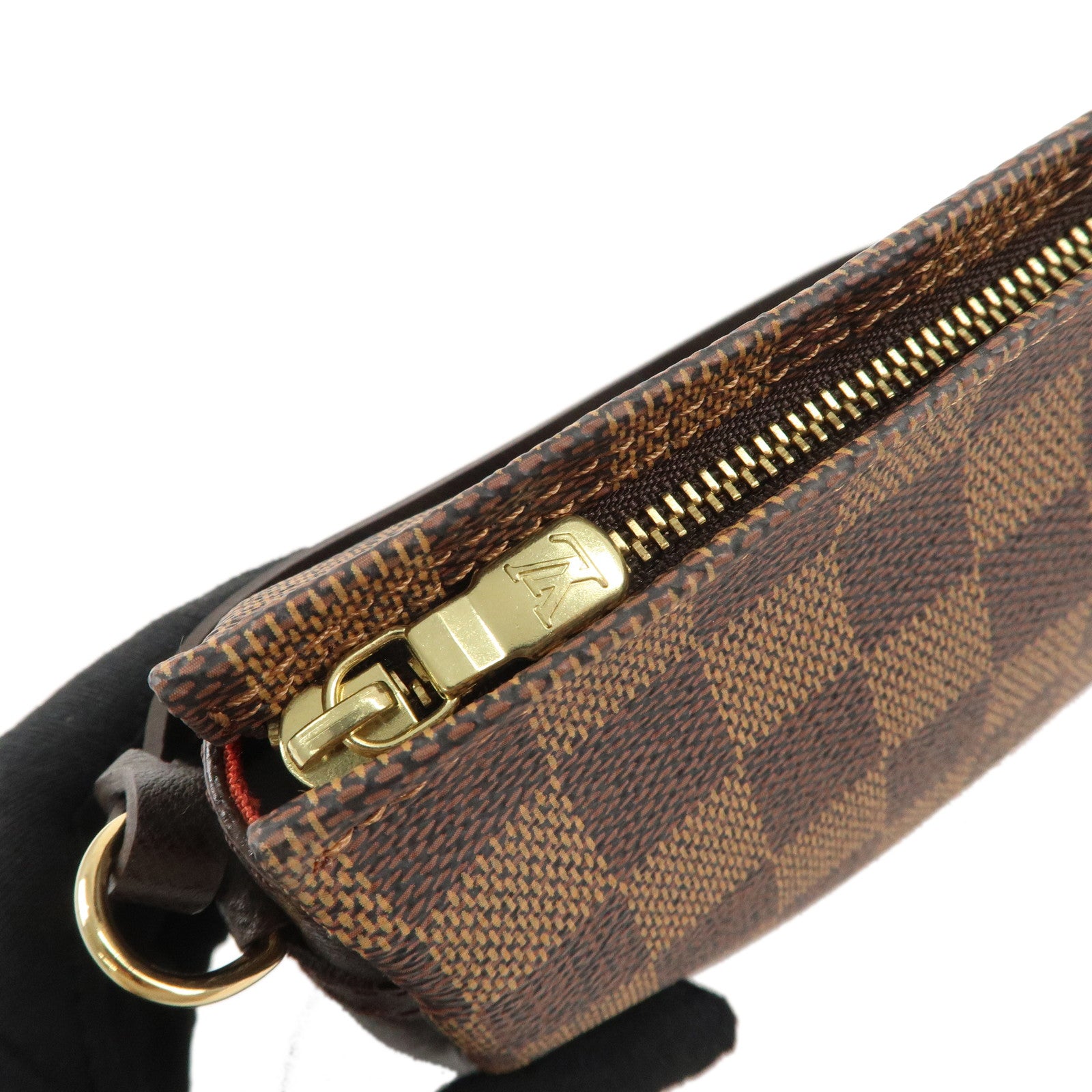 Louis Vuitton Damier Trousse Makeup Accessory Pouch Brown N51982