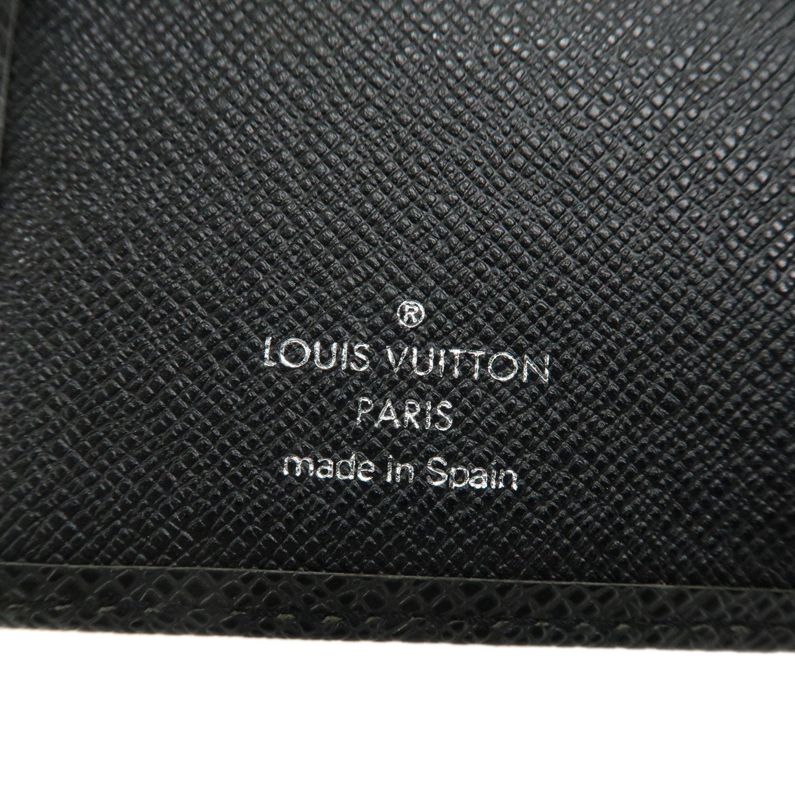 Louis Vuitton Taiga Agenda PM Planner Cover Ardoise Black R20426