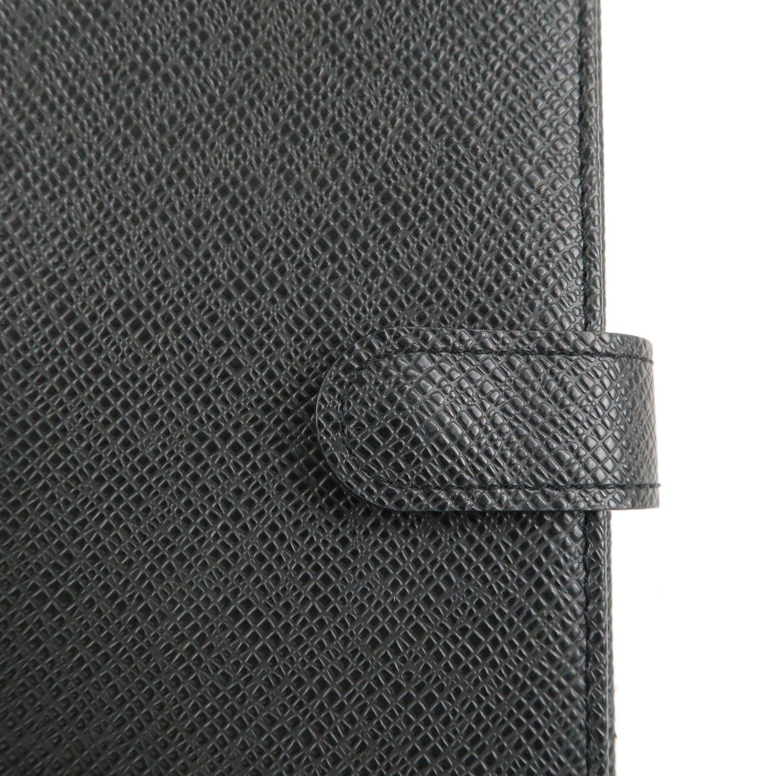 Louis Vuitton Taiga Agenda PM Planner Cover Ardoise Black R20426