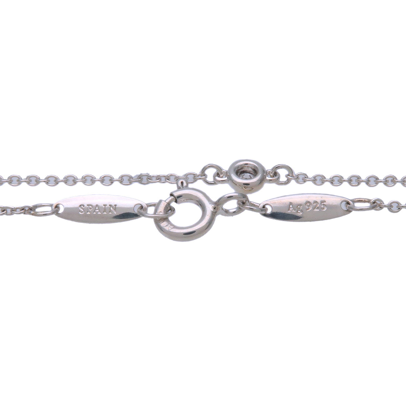 Tiffany&Co. By the Yard 1P Diamond Bracelet 0.03ct SV925 Silver