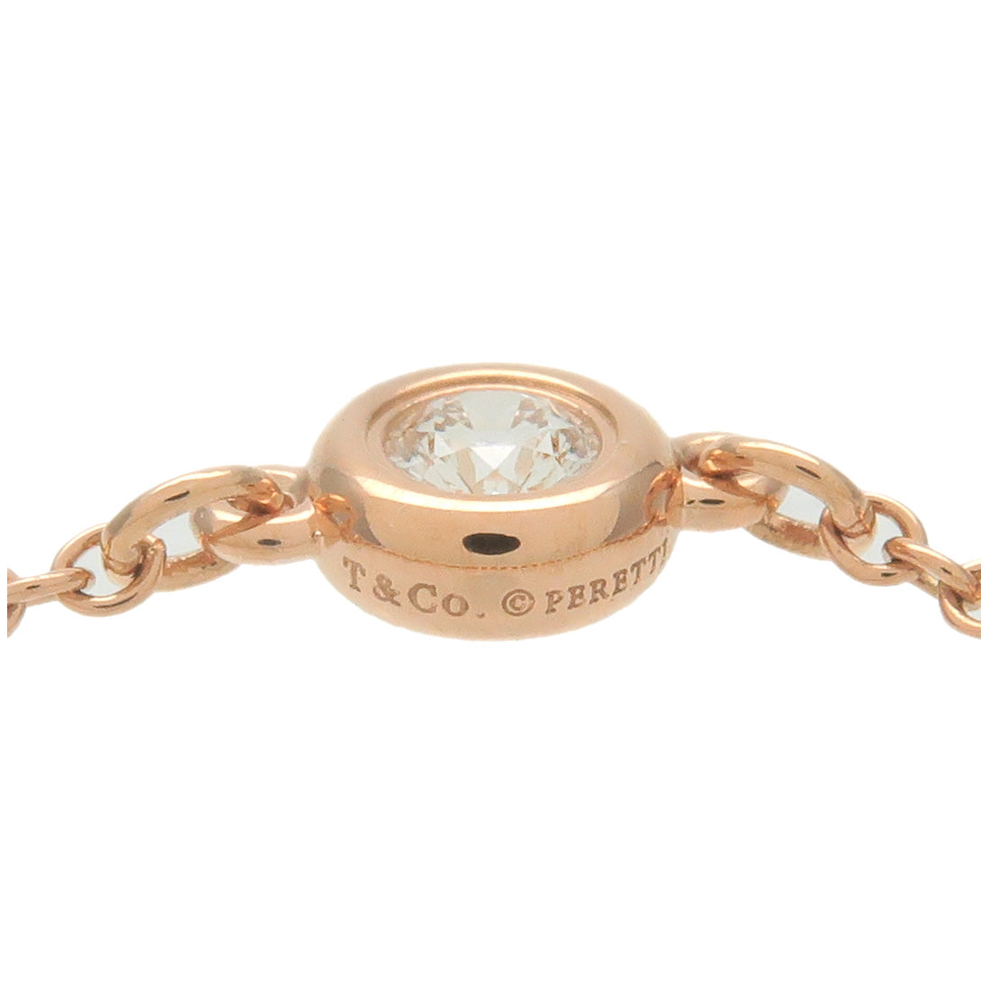 Tiffany&Co. By the Yard 1P Diamond Ring 0.07ct K18 Rose Gold US5