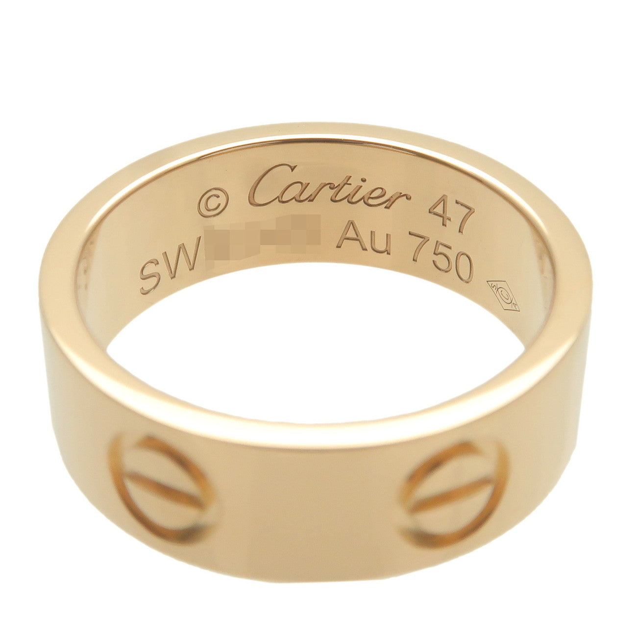 Cartier Love Ring K18 750YG Yellow Gold #47 US4-4.5 EU47 HK9