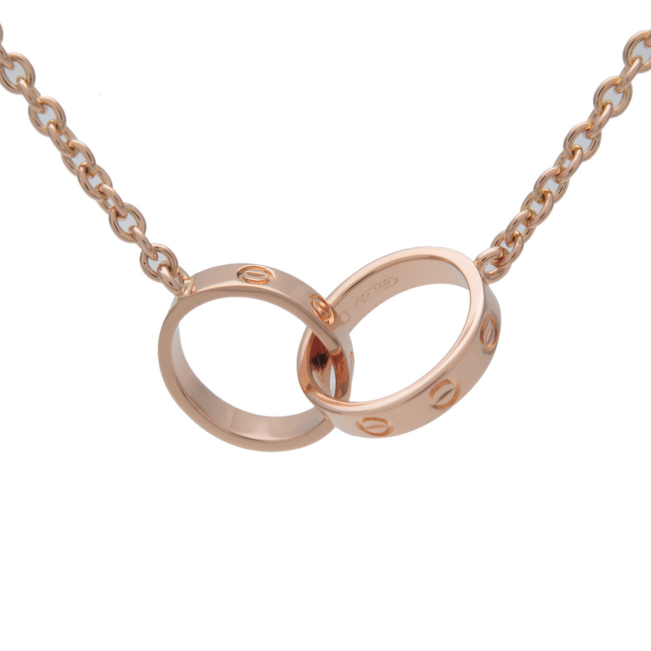 Cartier Baby Love Necklace K18PG 750PG Rose Gold