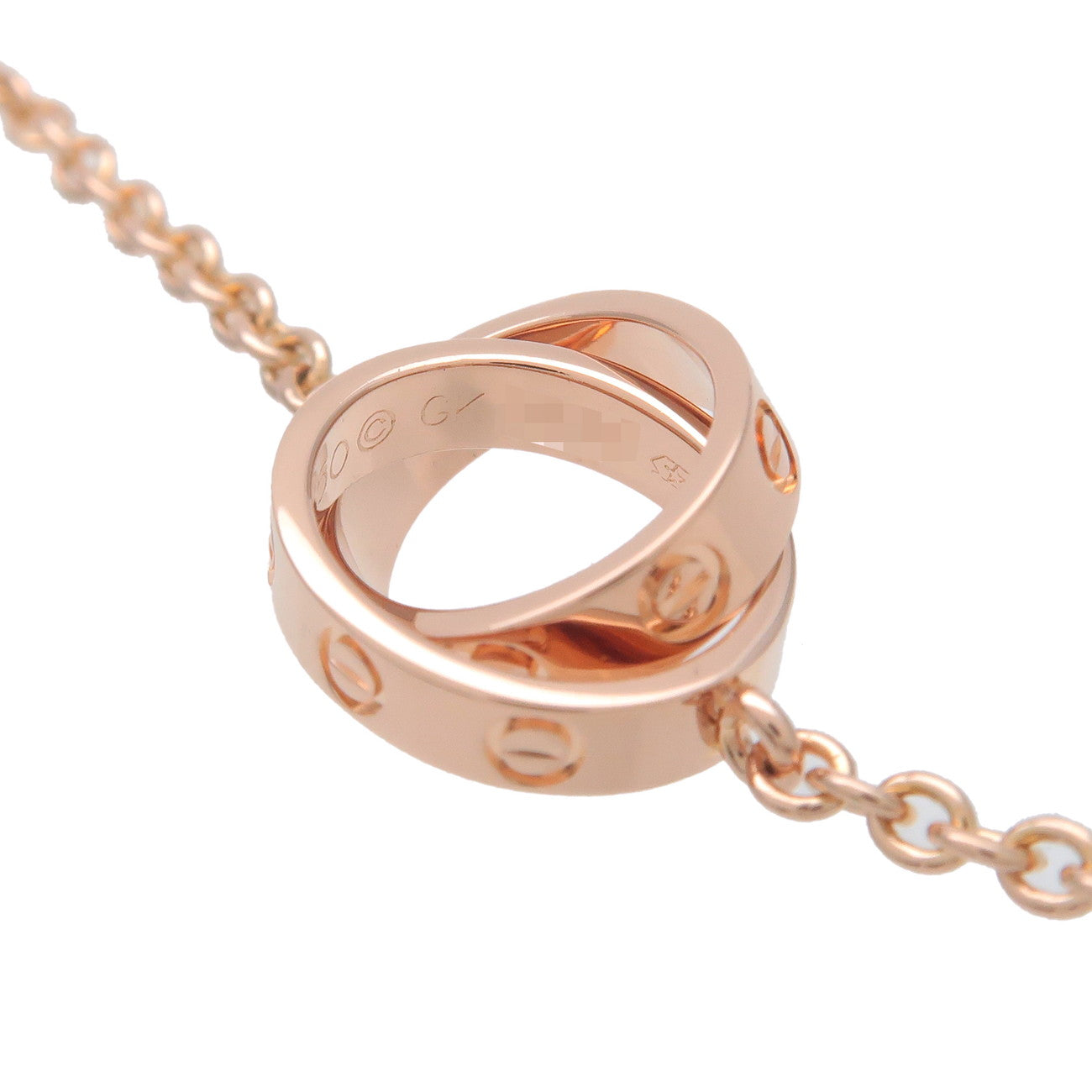 Cartier Baby Love Necklace K18PG 750PG Rose Gold