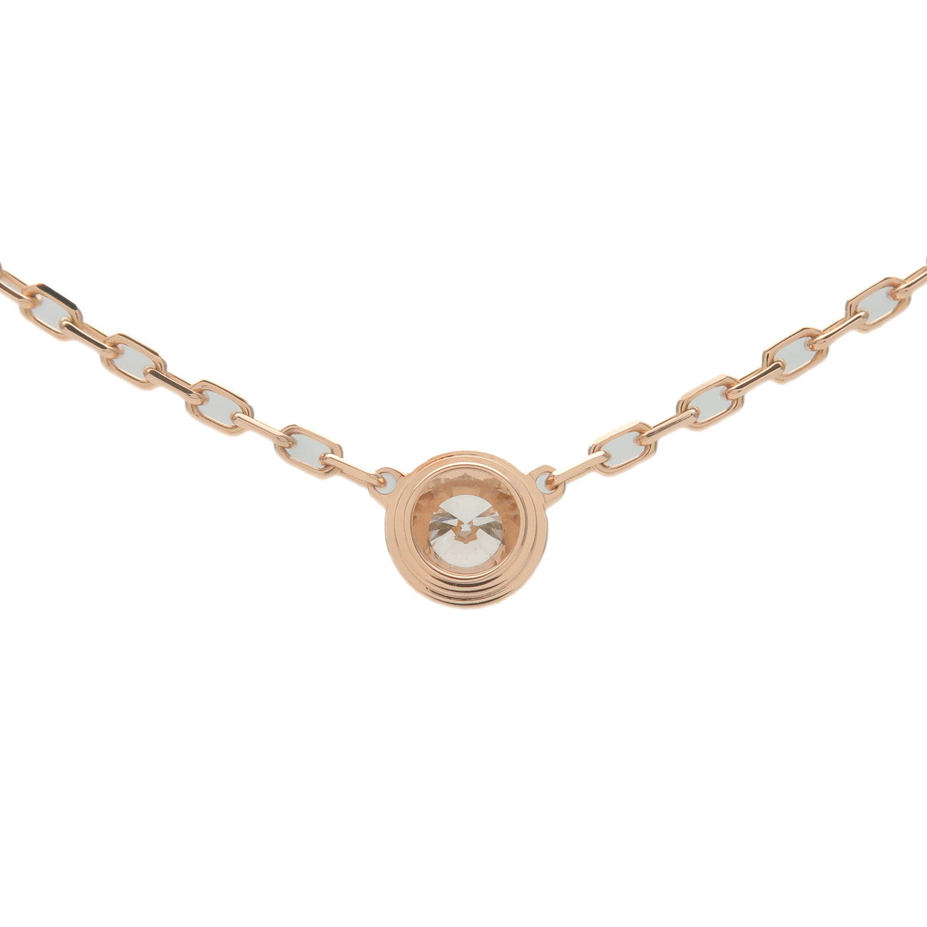 Cartier Diamants Légers Necklace SM Diamond 0.09ct K18 Rose Gold