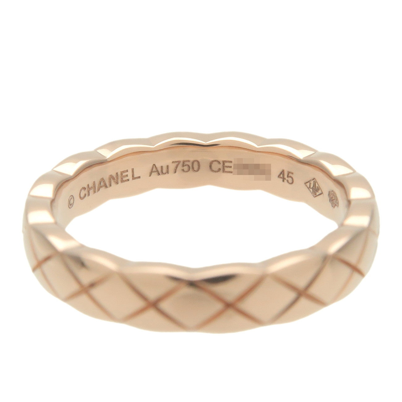 CHANEL COCO Crush Ring Mini K18PG #45 US 3-3.5 EU45 750PG RoseGold